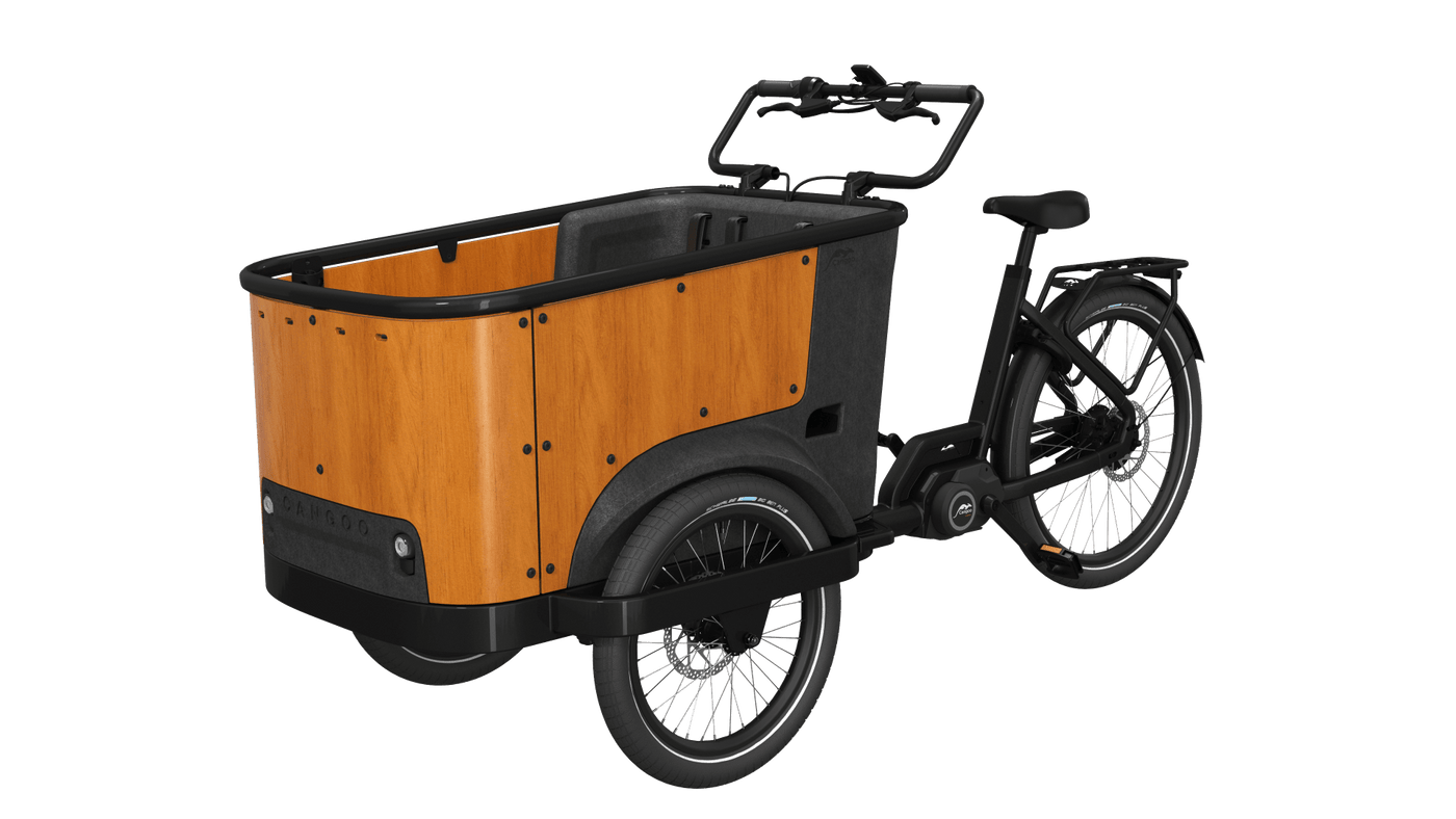 Cangoo - Buckle Up - Elektrische Bakfiets- Mat Zwart