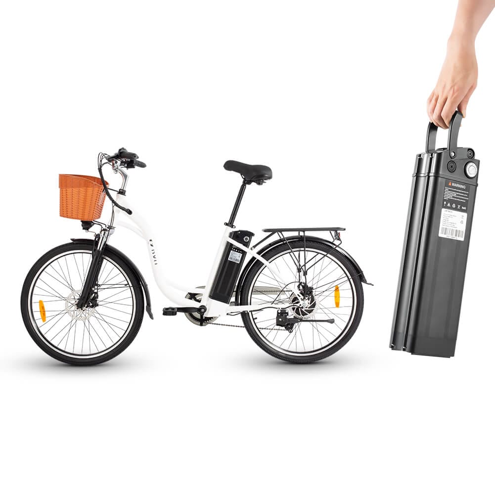 🚲 DYU C6 – Zwart - Comfortabele 26-inch elektrische stadsfiets