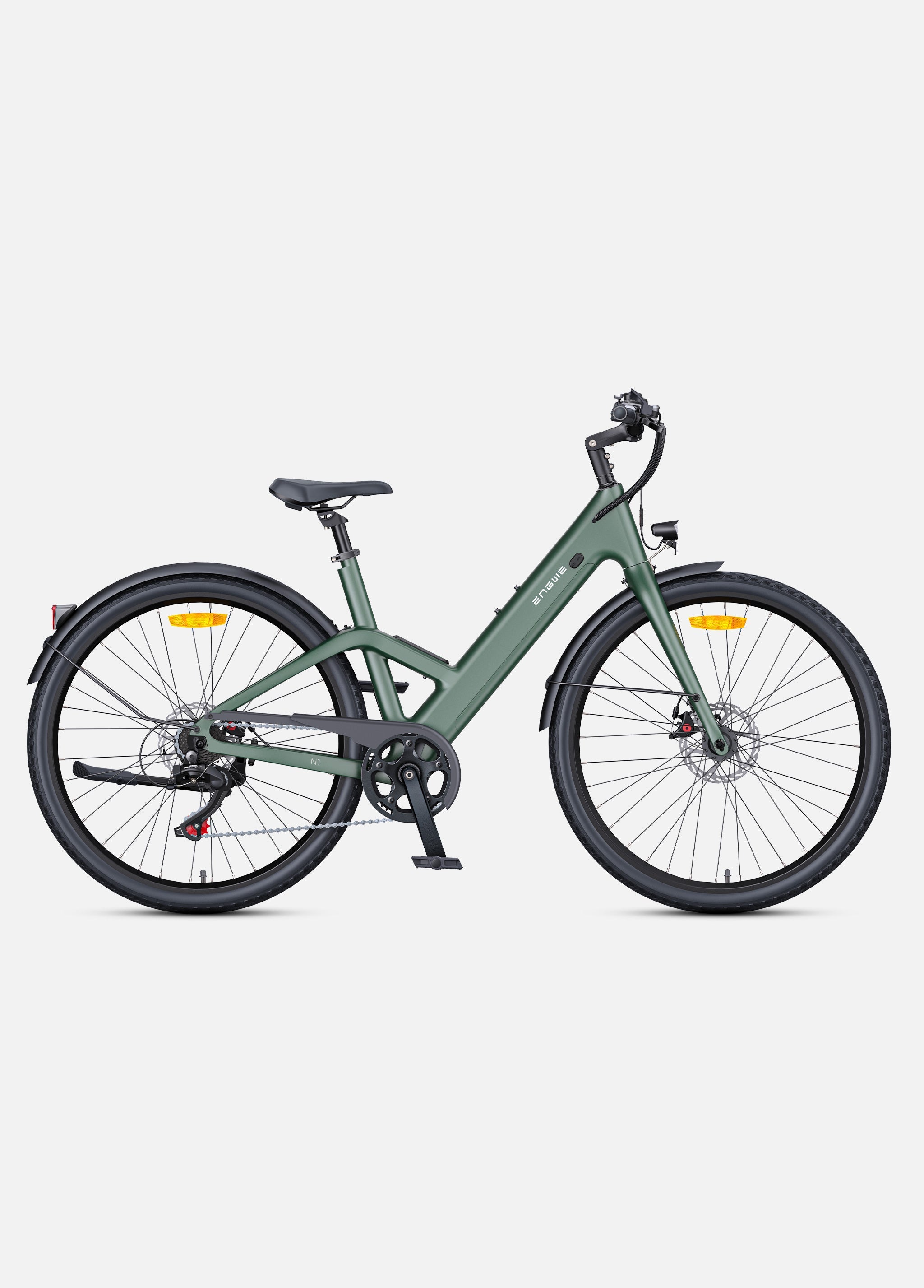 🚲 ENGWE N1 Air - Lage Instap - Ultralichte Carbon Elektrische Stadsfiets met GPS & 100 km Actieradius