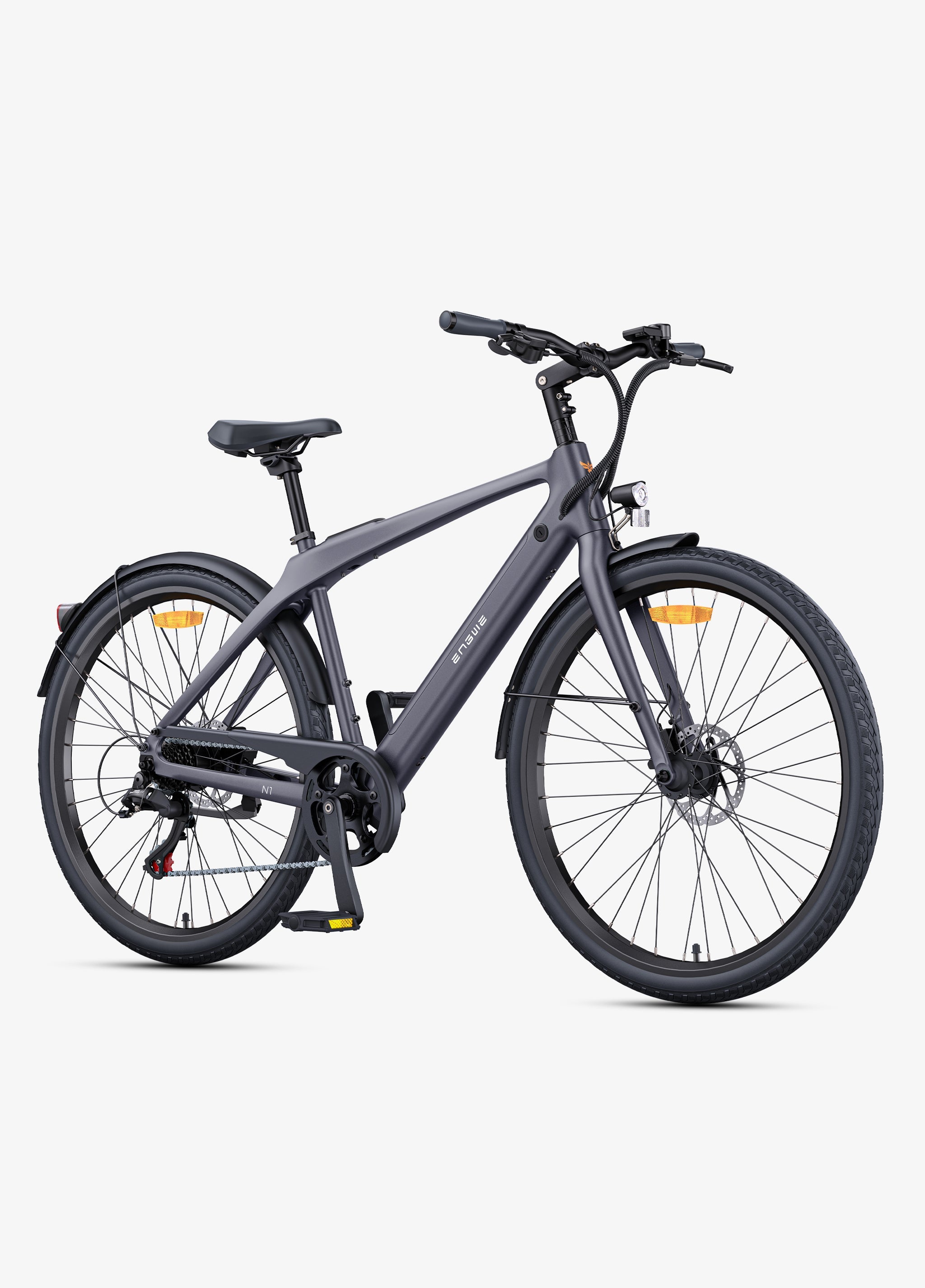 🚲 ENGWE N1 Air - Hoge instap - Ultralichte Carbon Elektrische Stadsfiets met GPS & 100 km Actieradius