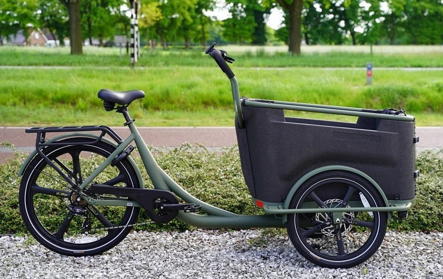 Van Rixtel - Urban Plus - Mat Groen - Elektrische Bakfiets - Middenmotor - 540 Wh