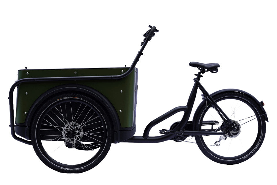 Royal Cargo - 3W Premium Plus - Groen - Elektrische Bakfiets - 504 Wh -