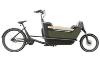 Royal Cargo Bike- 2W Premium - Zwart/Groen - Elektrische  Bakfiets - 504 Wh