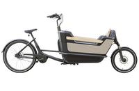 Royal Cargo Bike- 2W Premium - Zwart/Beige - Elektrische  Bakfiets - 504 Wh