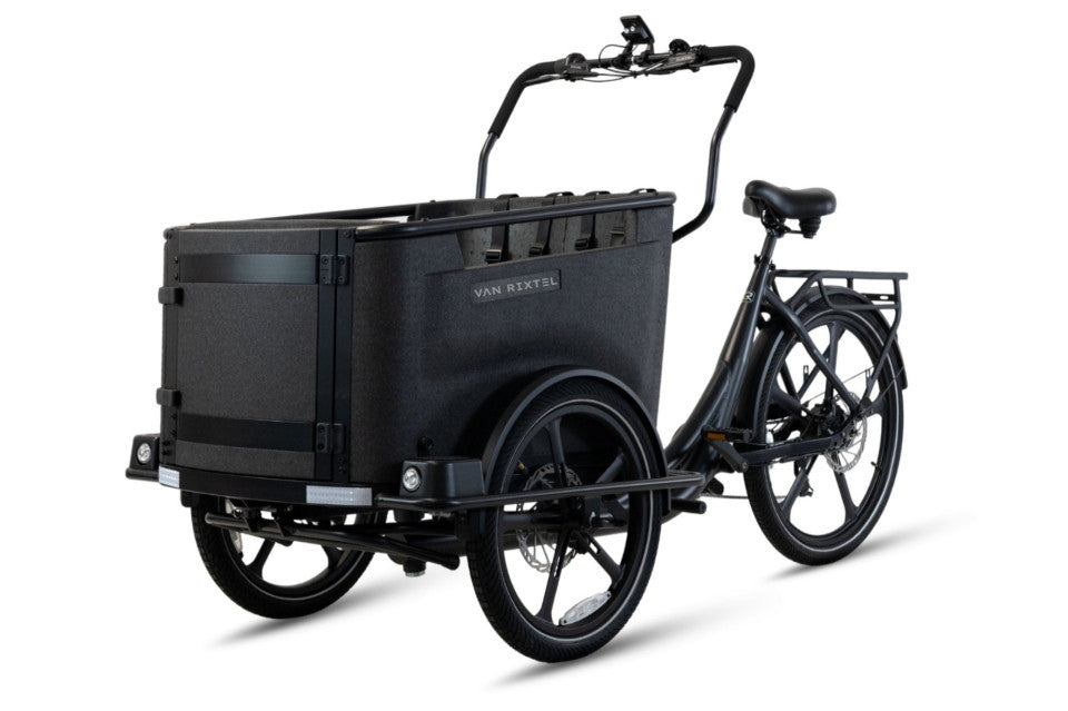 Van Rixtel Family - Midnight black - elektrische driewieler bakfiets