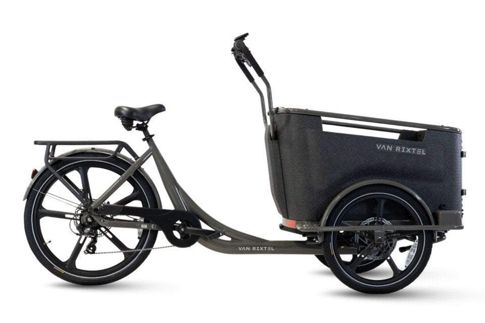 Van Rixtel Dog - Graphite  - elektrische driewieler hondenbakfiets