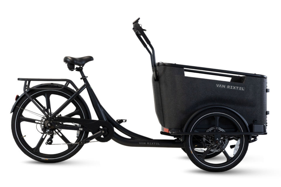 Van Rixtel Dog - Midnight Black - elektrische driewieler hondenbakfiets