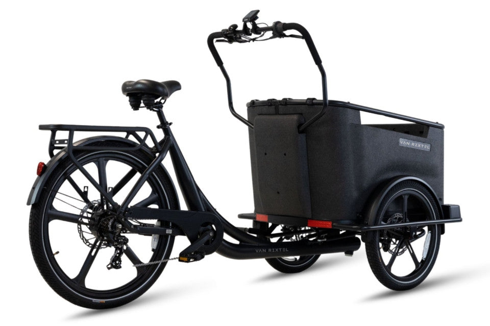 Van Rixtel Dog - Midnight Black - elektrische driewieler hondenbakfiets