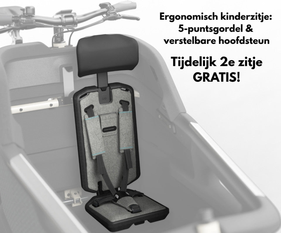 Ca Go FS200 Life Family-Plus - Edition 5 Silk Grey - Bosch CX Cargo Line Belt Drive | DEMO model tot 50km