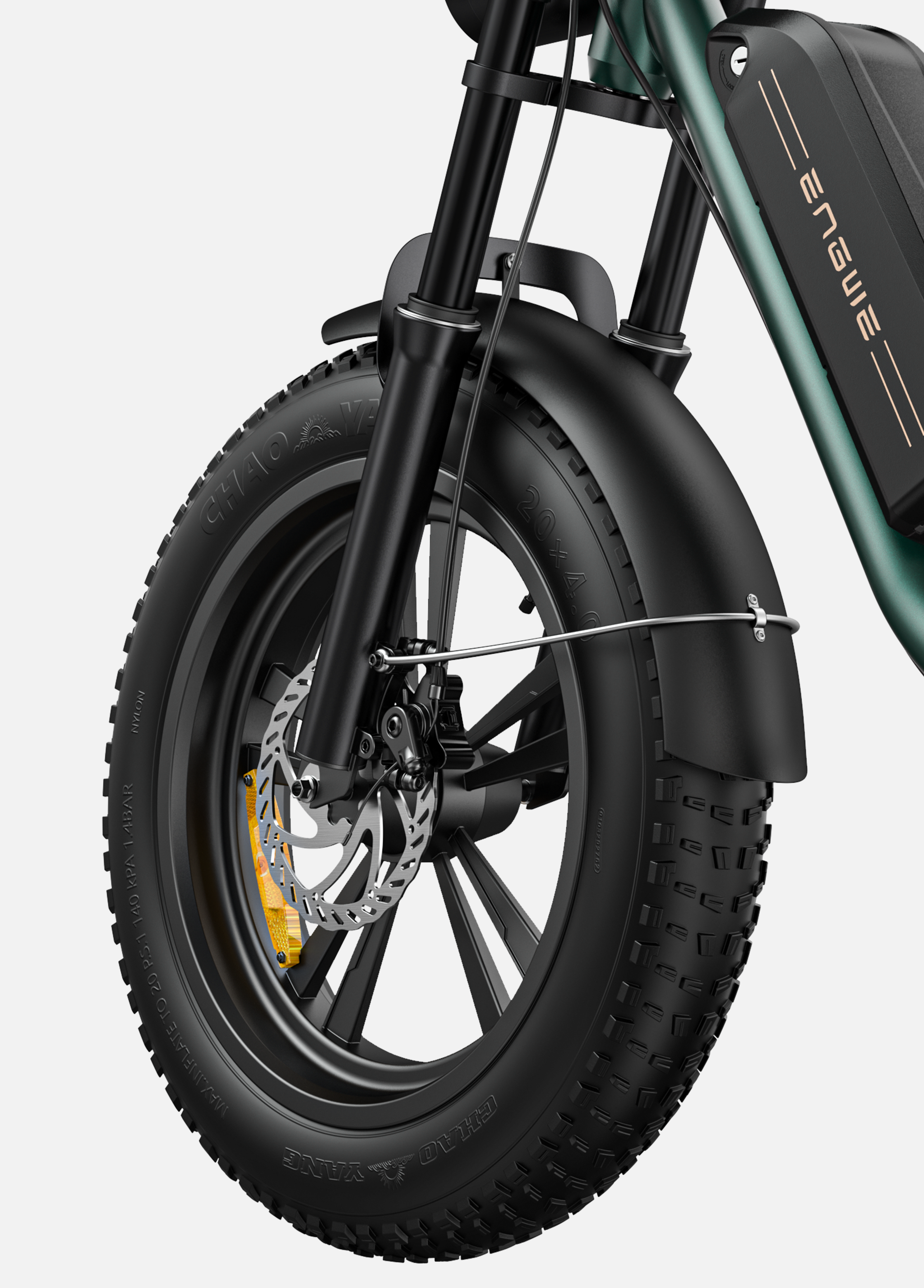 🏍️ ENGWE M20 – Elektrische Fatbike - Zwart - 624Wh Accu - Enkele Accu