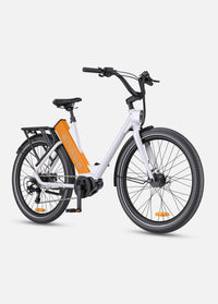 🚲 ENGWE P275 ST – Elektrische Stadsfiets - Wit Oranje - 70 Nm Middenmotor & Actieradius tot 260 km