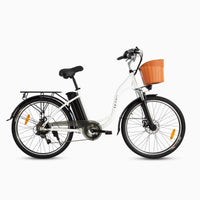 🚲 DYU C6 – Wit - Comfortabele 26-inch elektrische stadsfiets