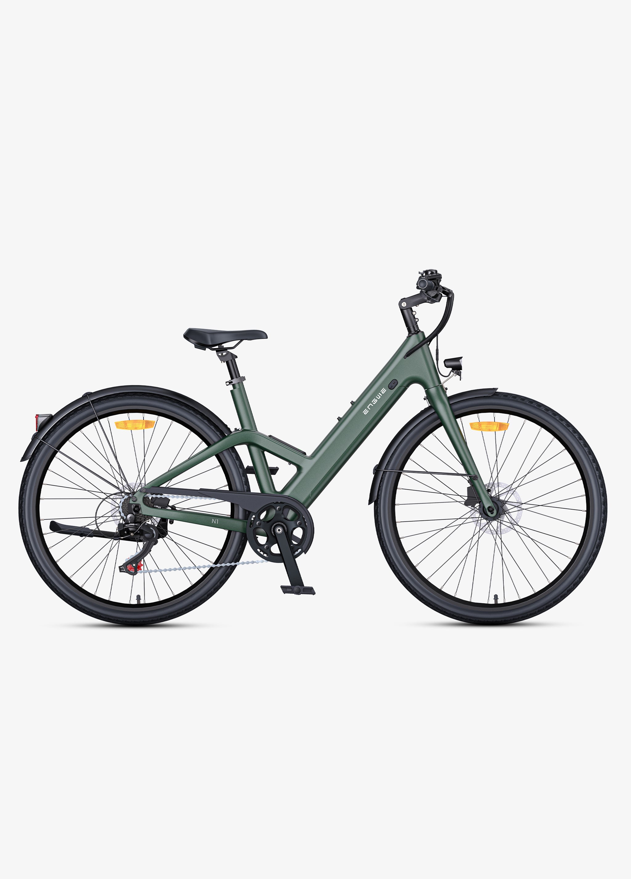 🚲 ENGWE N1 Air - Lage Instap - Ultralichte Carbon Elektrische Stadsfiets met GPS & 100 km Actieradius