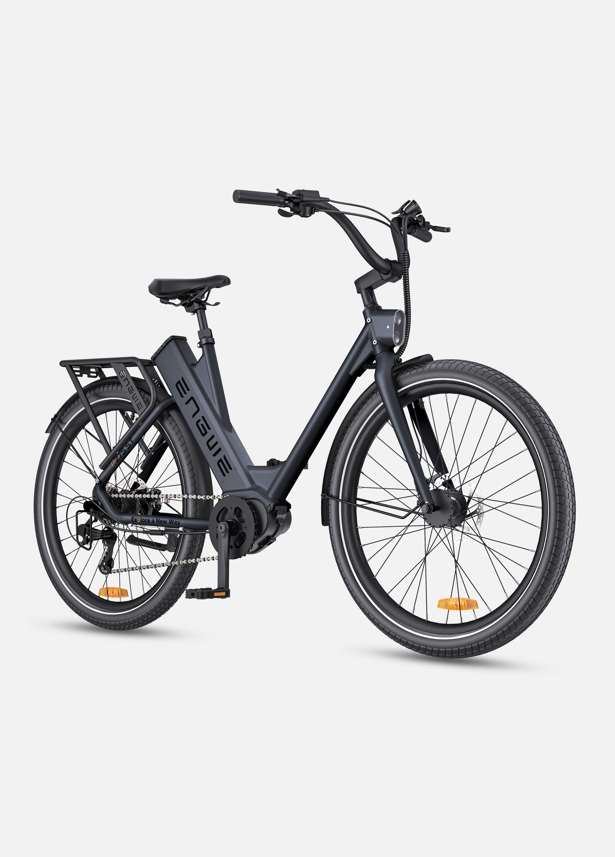 🚲 ENGWE P275 ST - Elektrische Stadsfiets - Zwart - 70 Nm Middenmotor & Actieradius tot 260 km