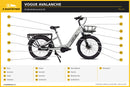 Onderdelenoverzicht – Vogue Avalanche - Elektrische Longtail - Mat Grijs – E-bakfietsen.nl