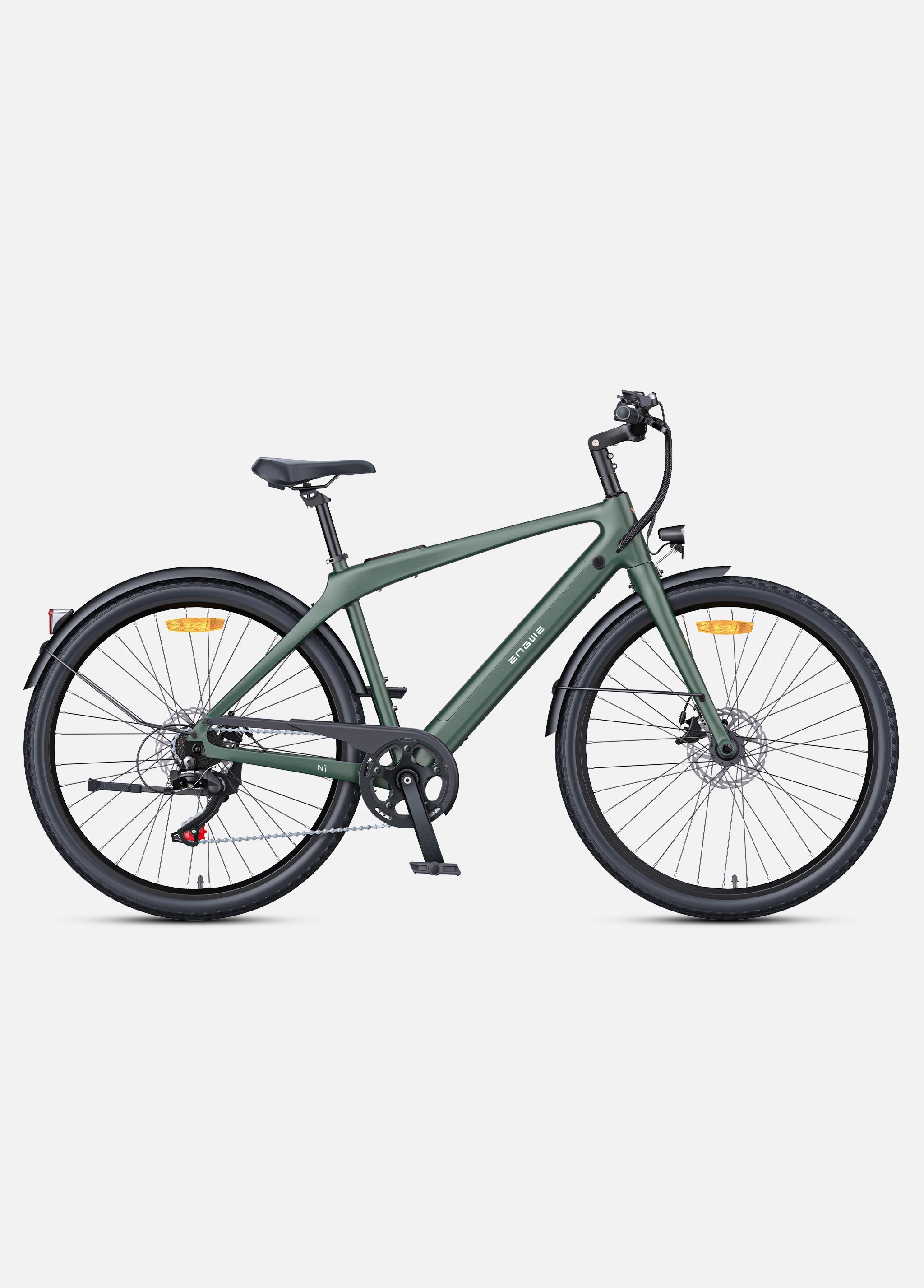 🚲 ENGWE N1 Air - Hoge instap - Ultralichte Carbon Elektrische Stadsfiets met GPS & 100 km Actieradius