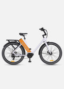 🚲 ENGWE P275 ST – Elektrische Stadsfiets - Wit Oranje - 70 Nm Middenmotor & Actieradius tot 260 km