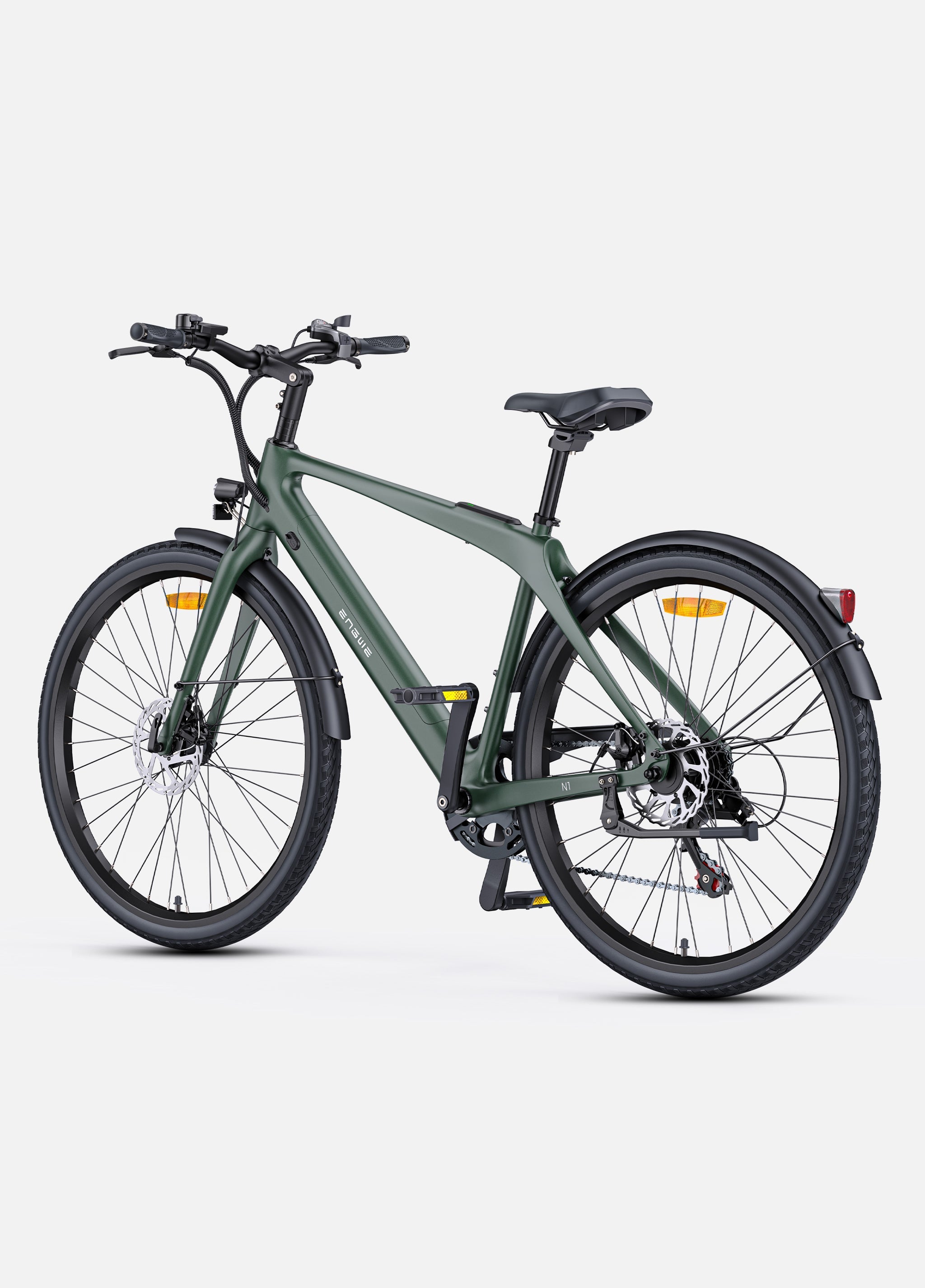 🚲 ENGWE N1 Air - Hoge instap - Ultralichte Carbon Elektrische Stadsfiets met GPS & 100 km Actieradius