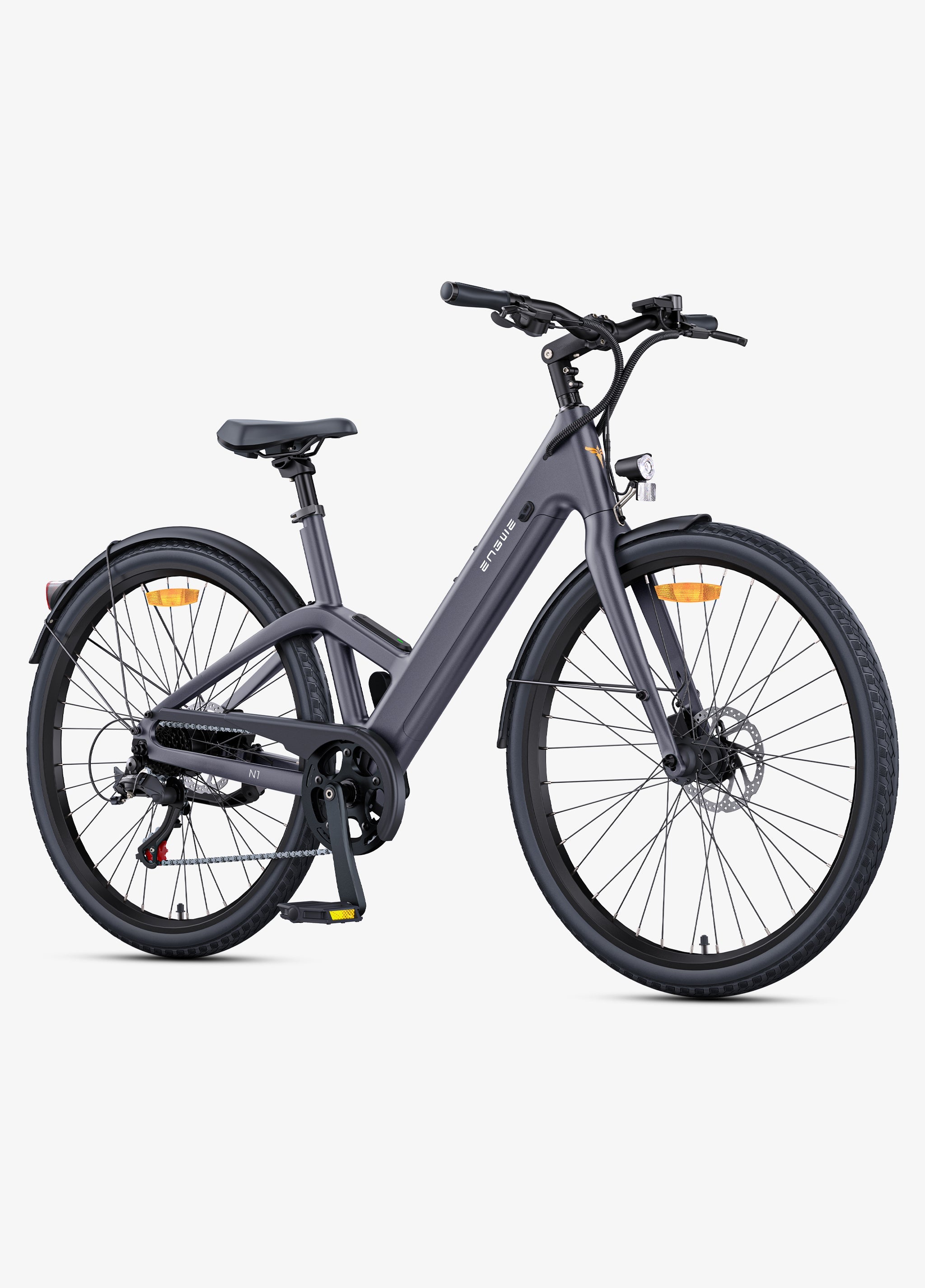 🚲 ENGWE N1 Air - Lage Instap - Ultralichte Carbon Elektrische Stadsfiets met GPS & 100 km Actieradius