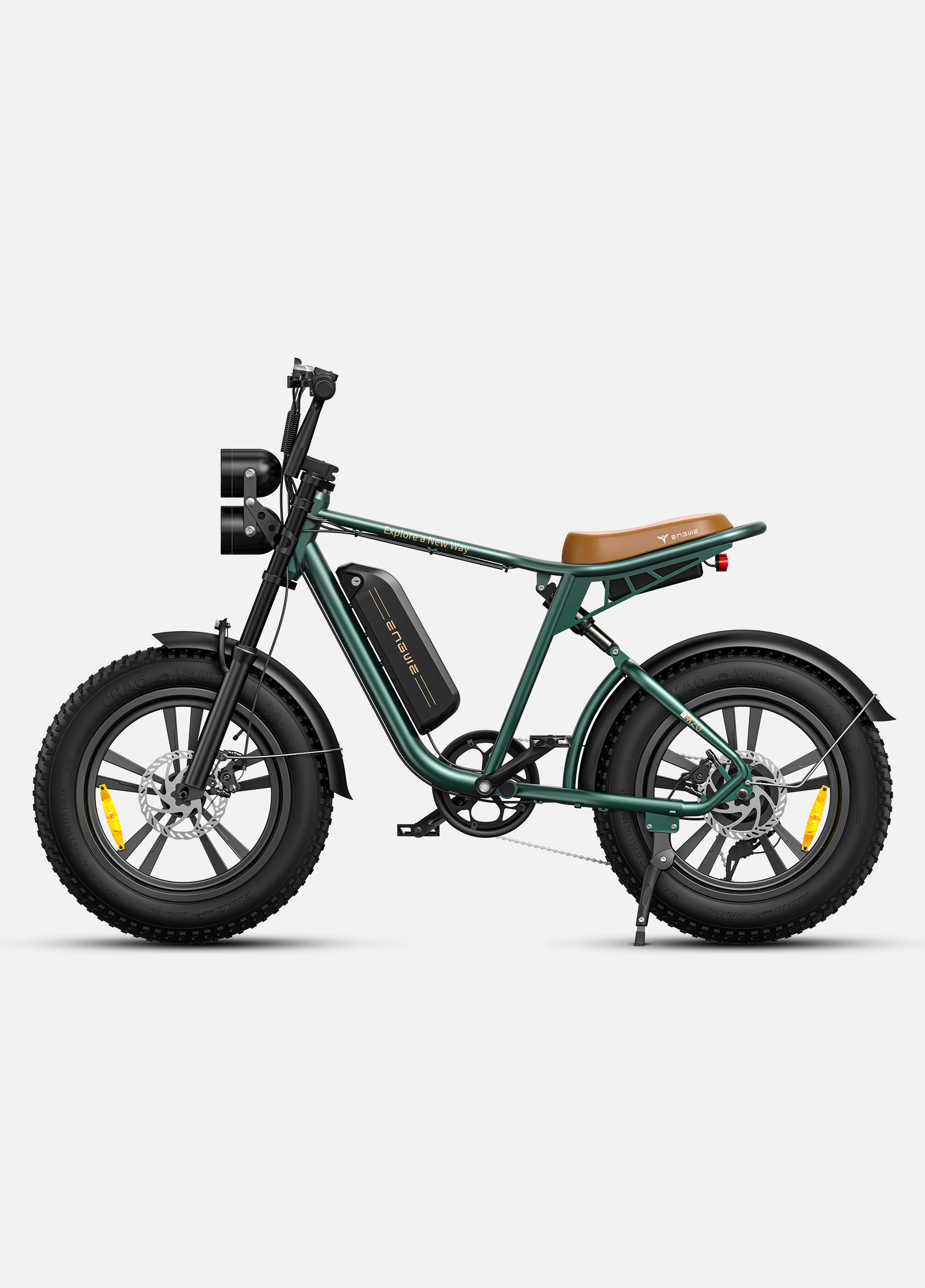 🏍️ ENGWE M20 – Elektrische Fatbike - Zwart - 624Wh Accu - Enkele Accu