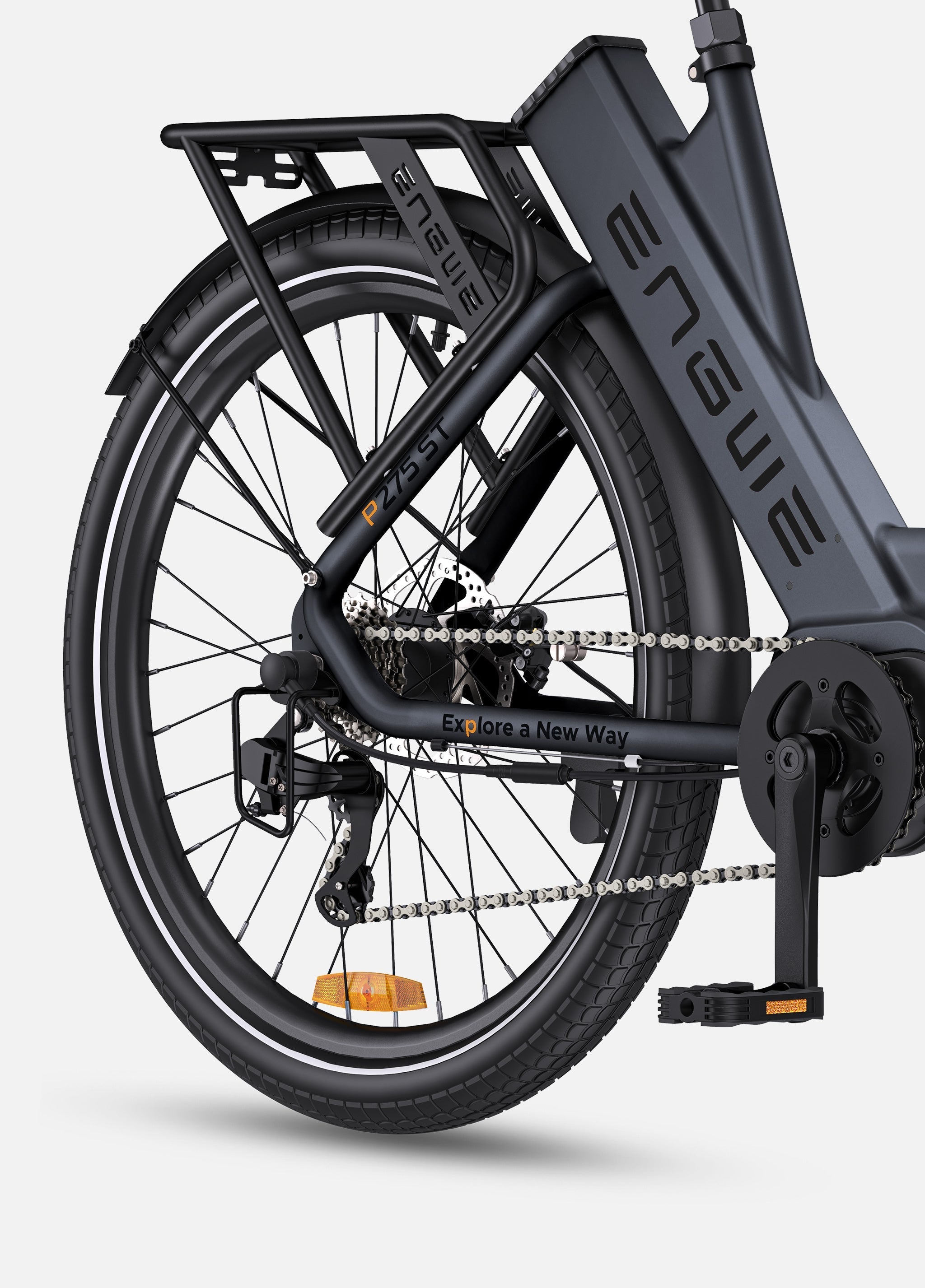 🚲 ENGWE P275 ST - Elektrische Stadsfiets - Zwart - 70 Nm Middenmotor & Actieradius tot 260 km