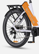 🚲 ENGWE P275 ST – Elektrische Stadsfiets - Wit Oranje - 70 Nm Middenmotor & Actieradius tot 260 km