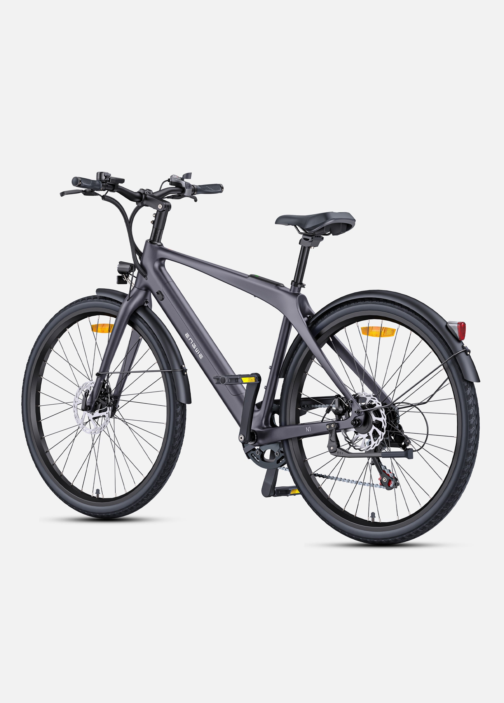 🚲 ENGWE N1 Air - Hoge instap - Ultralichte Carbon Elektrische Stadsfiets met GPS & 100 km Actieradius