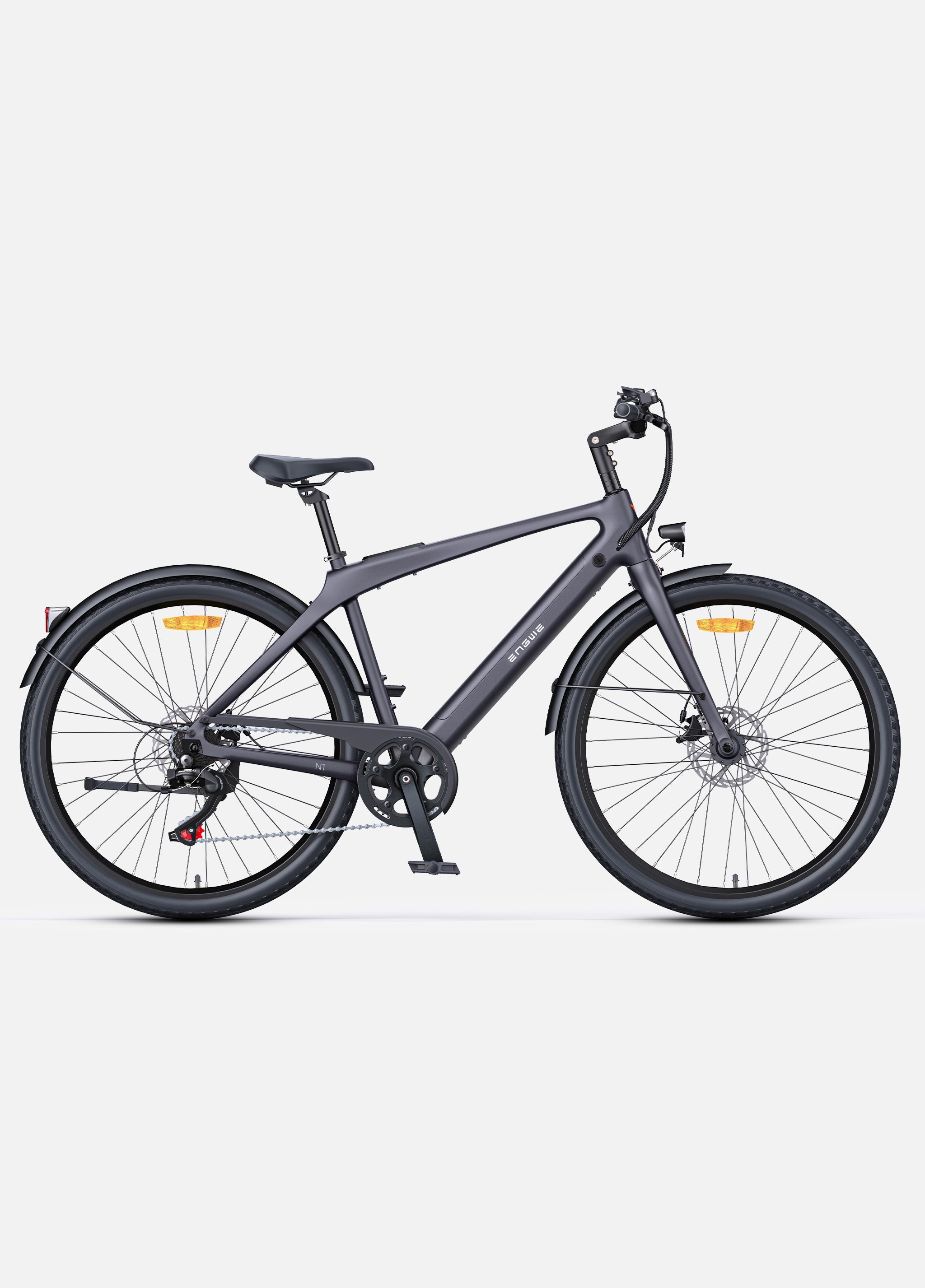 🚲 ENGWE N1 Air - Hoge instap - Ultralichte Carbon Elektrische Stadsfiets met GPS & 100 km Actieradius