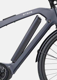 🚲 ENGWE N1 Pro – Grijs - Carbon Elektrische Stadsfiets met 80 Nm Middenmotor, GPS &amp; Smart Lock