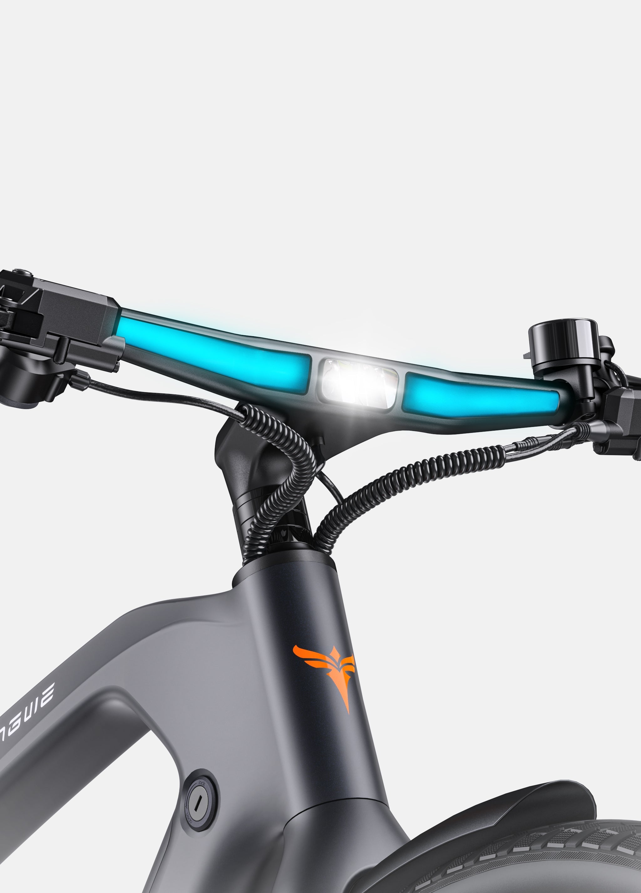 🚲 ENGWE N1 Pro – Grijs - Carbon Elektrische Stadsfiets met 80 Nm Middenmotor, GPS &amp; Smart Lock