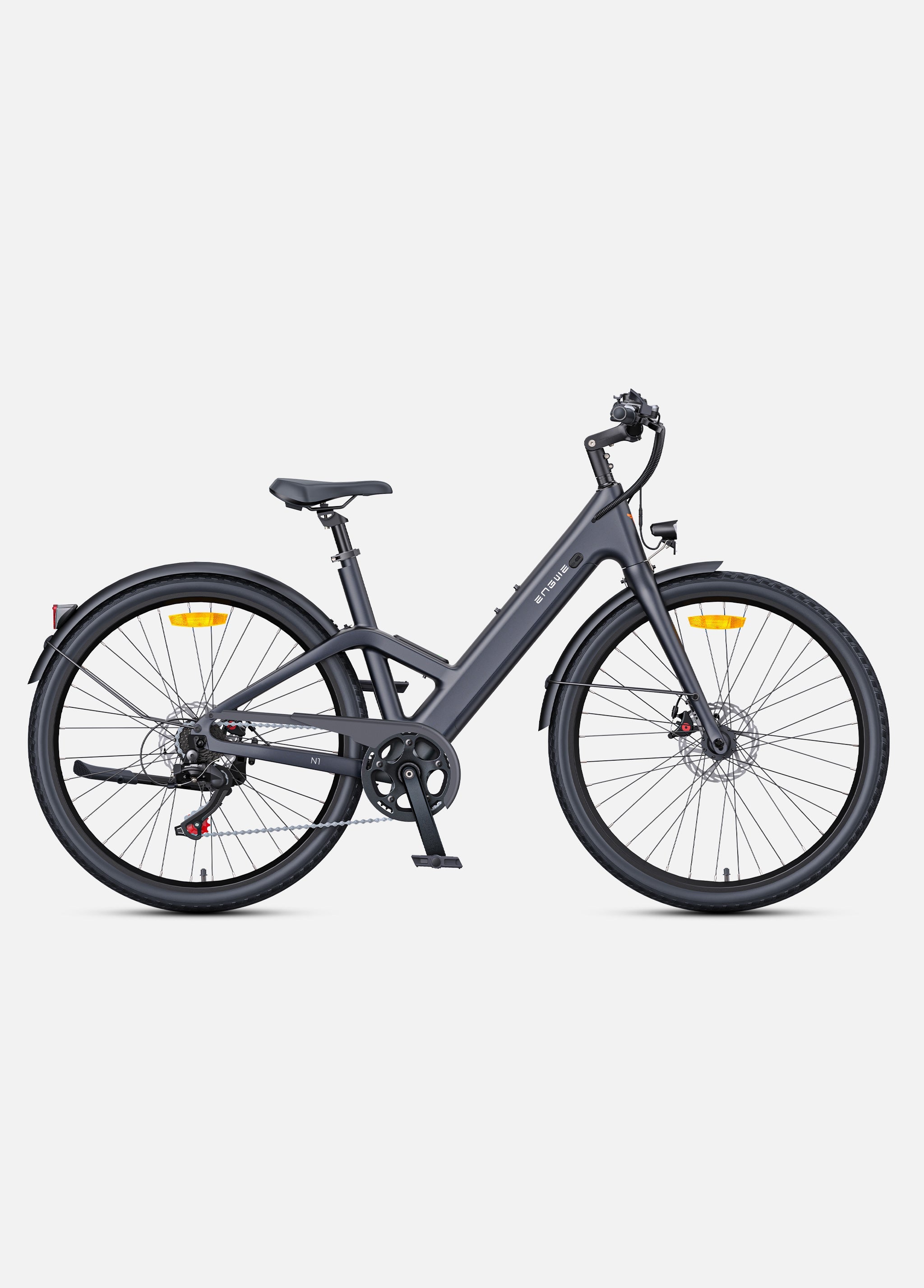 🚲 ENGWE N1 Air - Lage Instap - Ultralichte Carbon Elektrische Stadsfiets met GPS & 100 km Actieradius