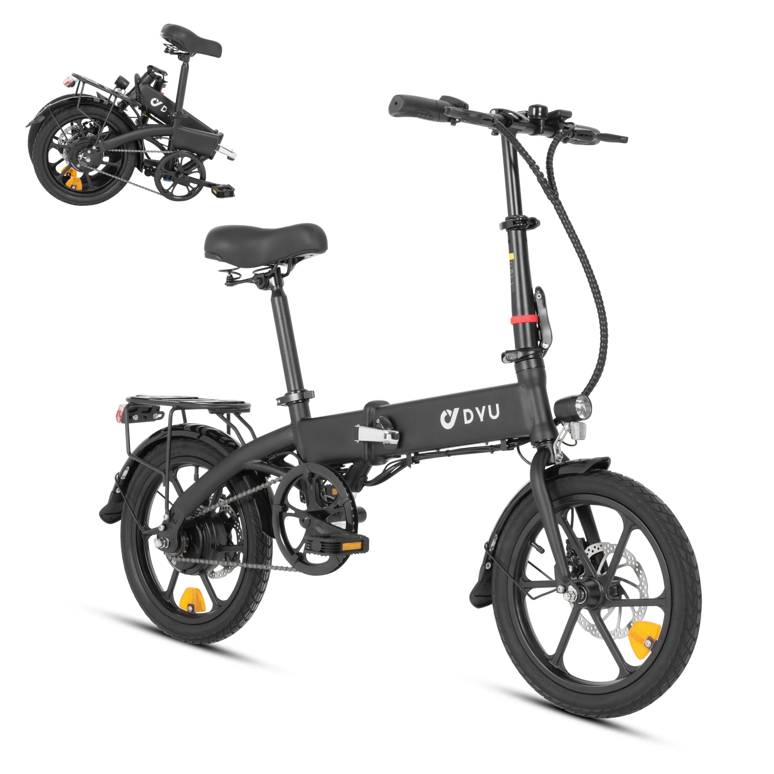DYU A1F Elektrische Vouwfiets – Volledig Opvouwbare 16 Inch E-Bike 🚲⚡
