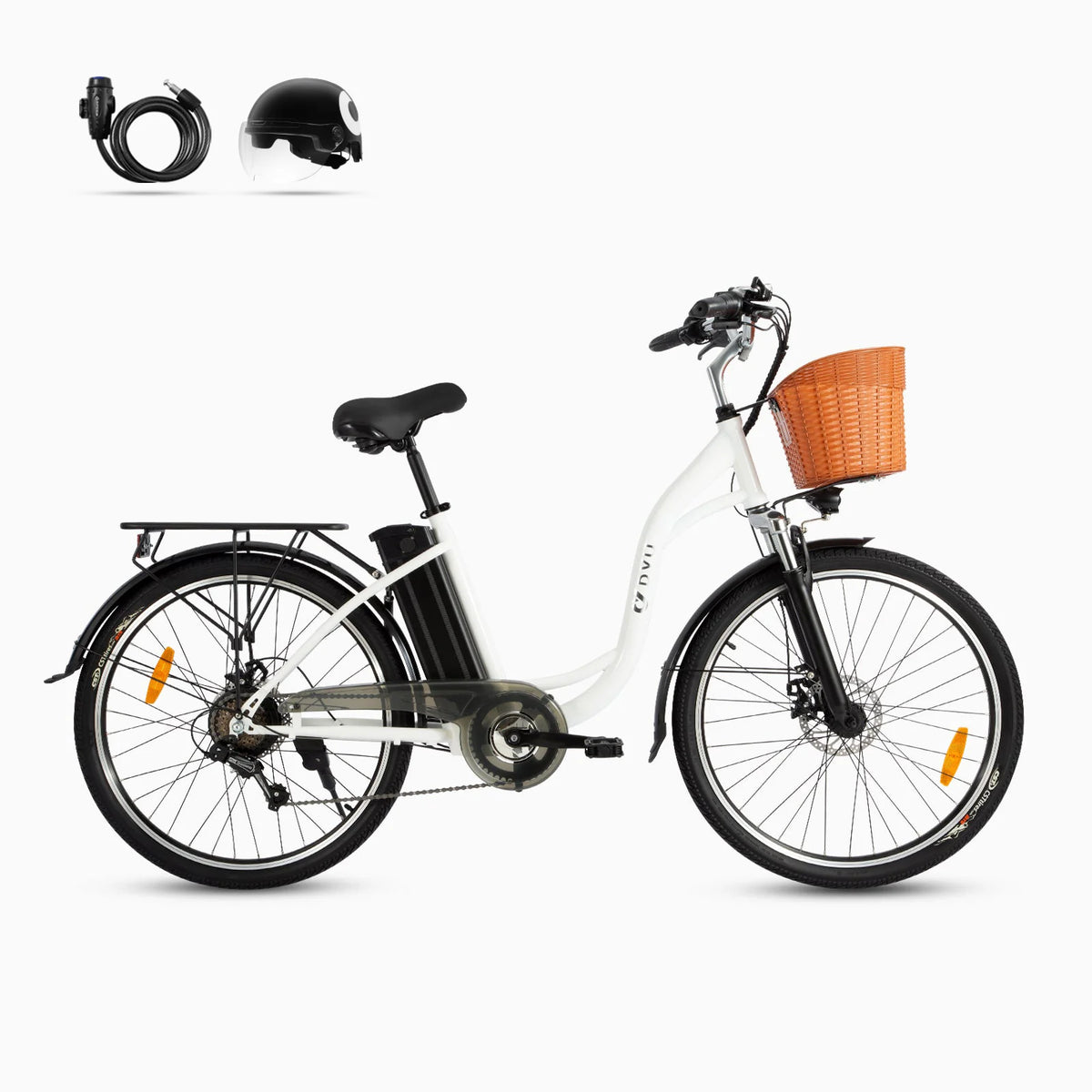 🚲 DYU C6 – Zwart - Comfortabele 26-inch elektrische stadsfiets