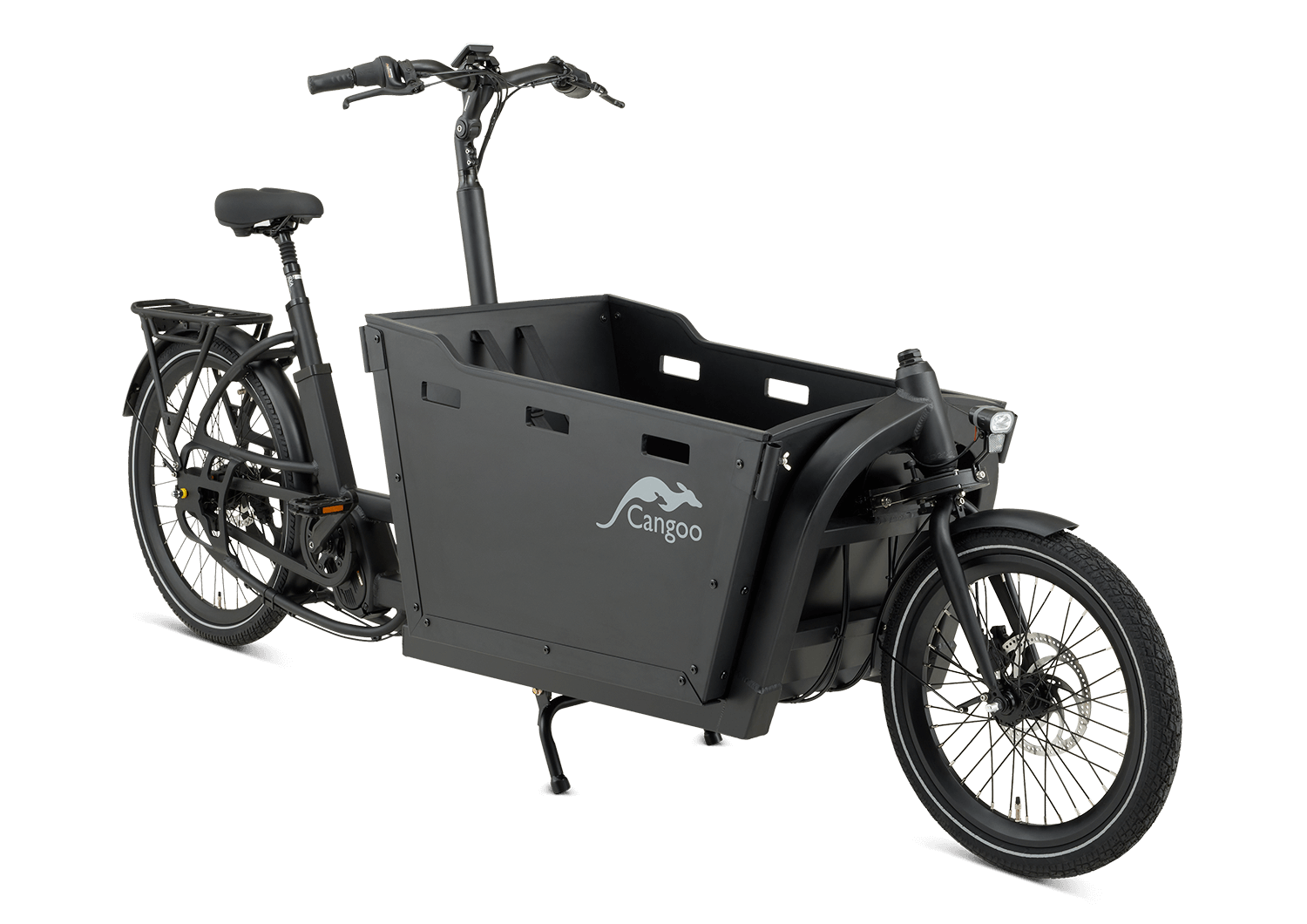 Cangoo Buzz - Elektrische bakfiets - 615 Wh - Zwart