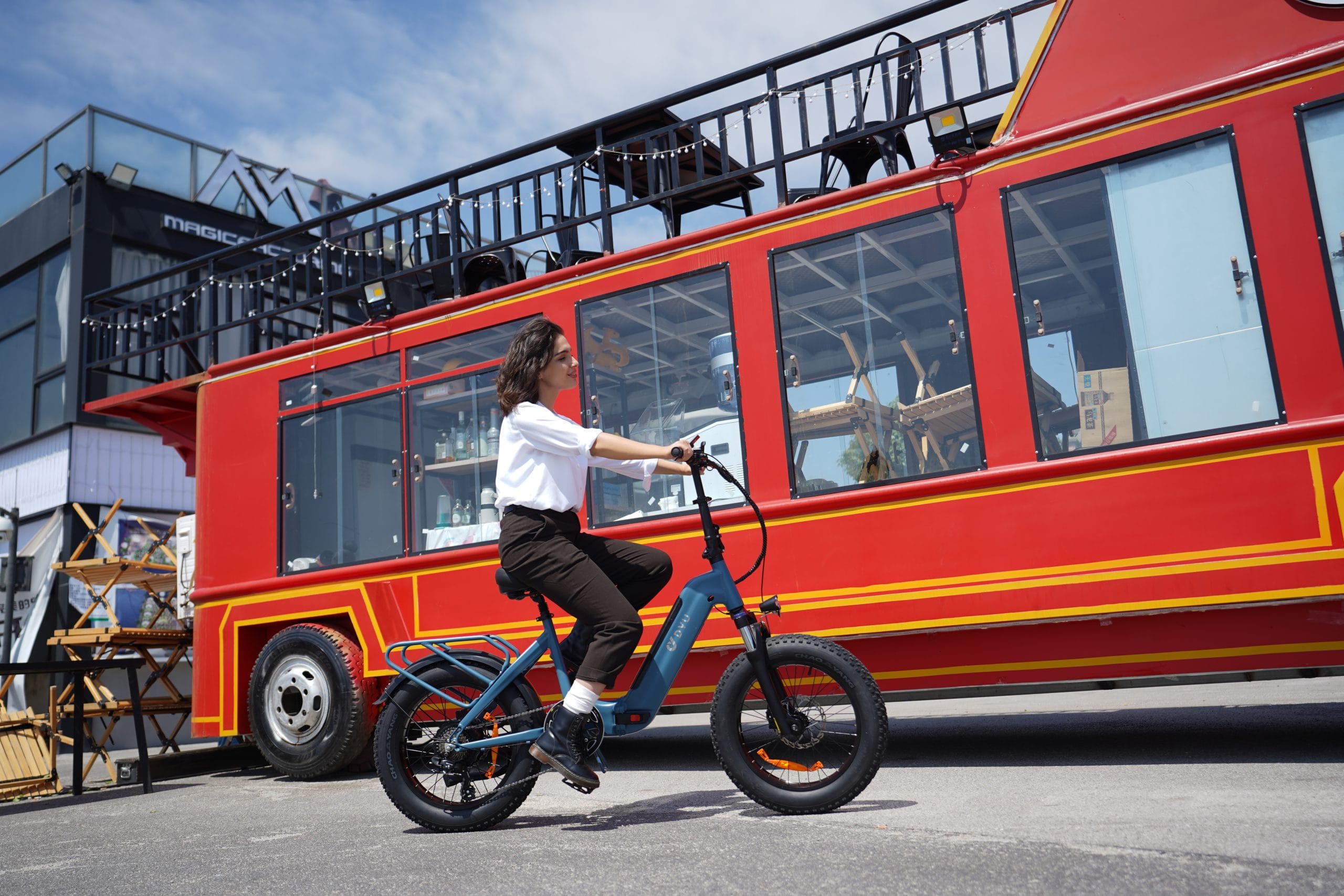 DYU - FF500 - Elektrische Vouwfiets – Opvouwbare 20 Inch E-Bike met 70 KM Actieradius