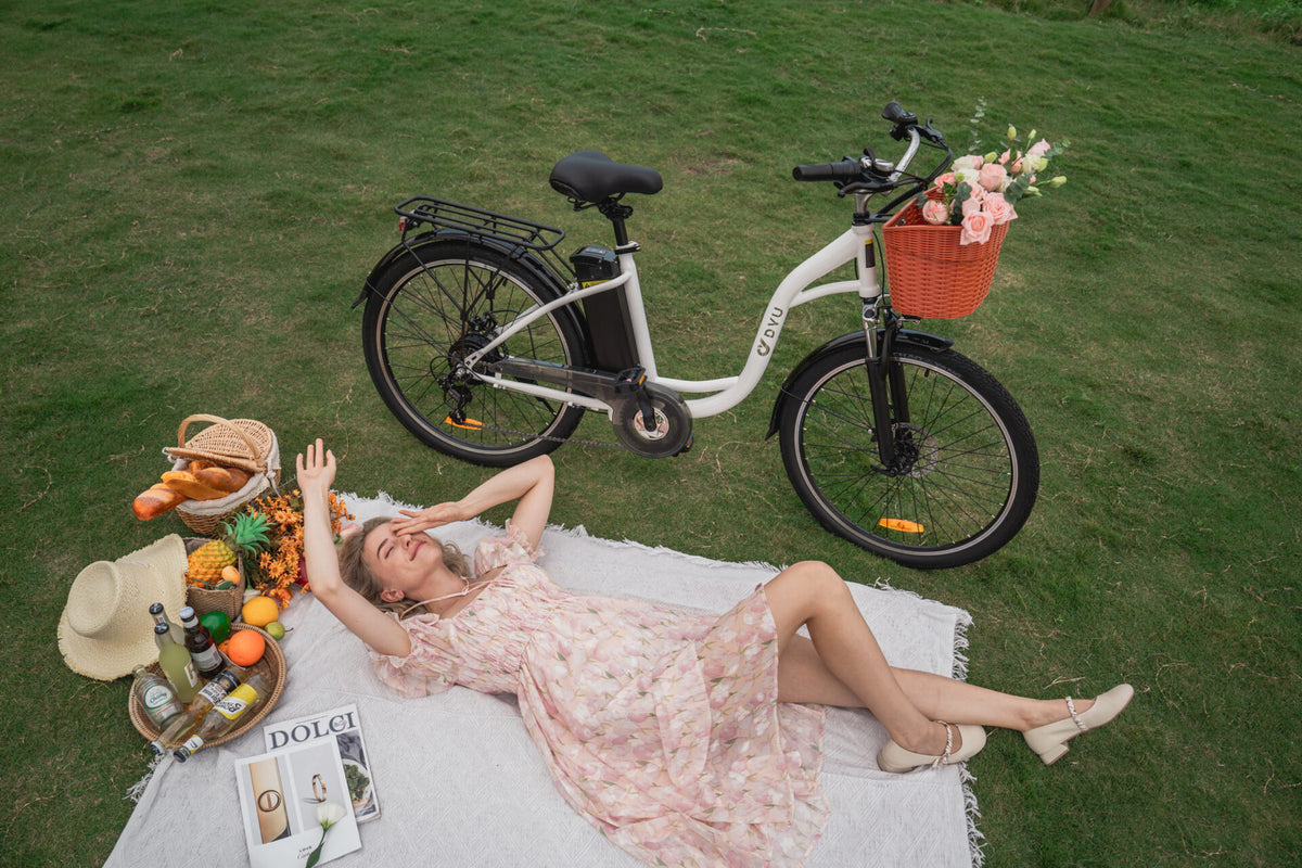 🚲 DYU C6 – Zwart - Comfortabele 26-inch elektrische stadsfiets