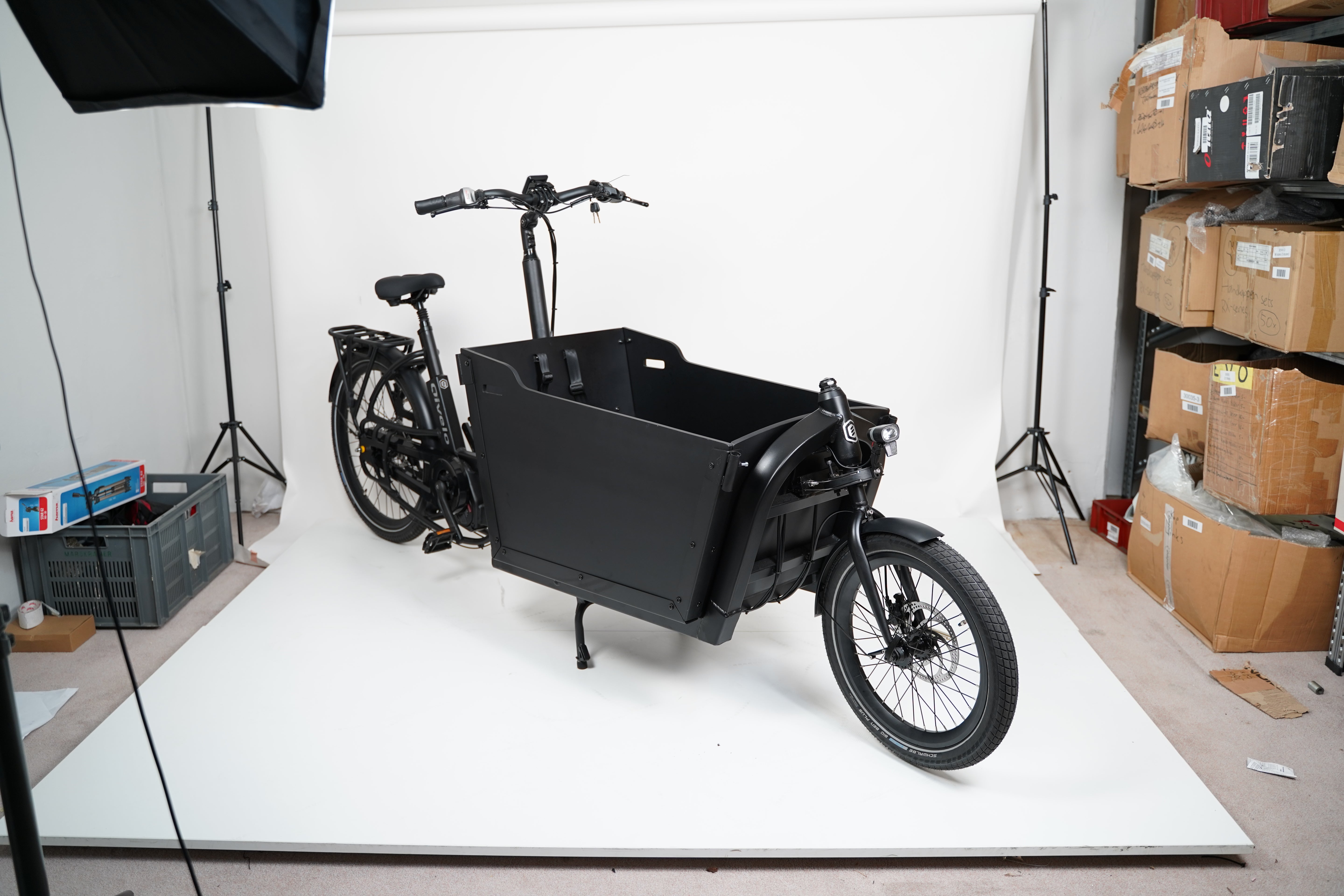 Qivelo - Ananda Twowheel - 614Wh -  Elektrische Bakfiets - Mat Zwart