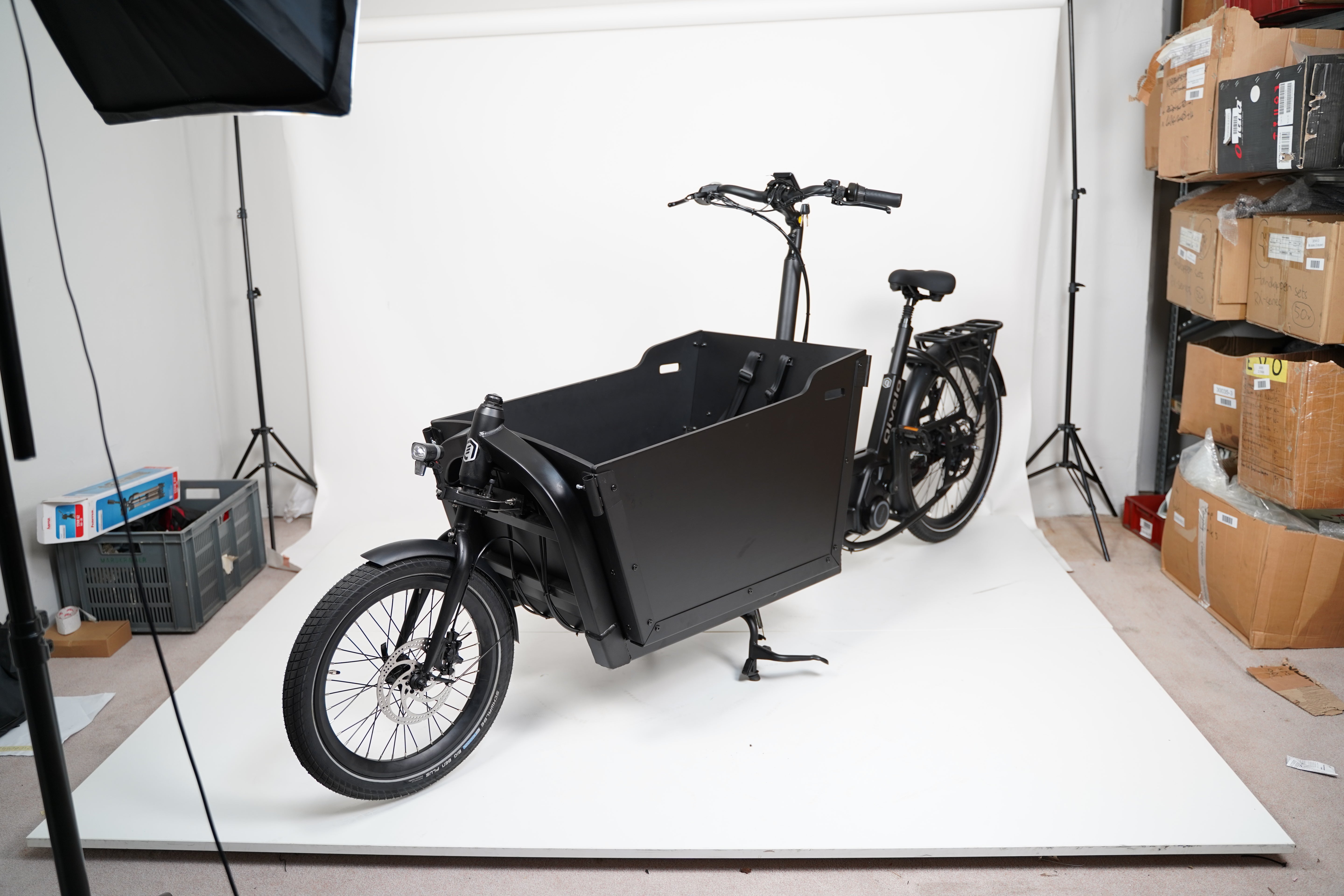 Qivelo - Ananda Twowheel - 614Wh -  Elektrische Bakfiets - Mat Zwart