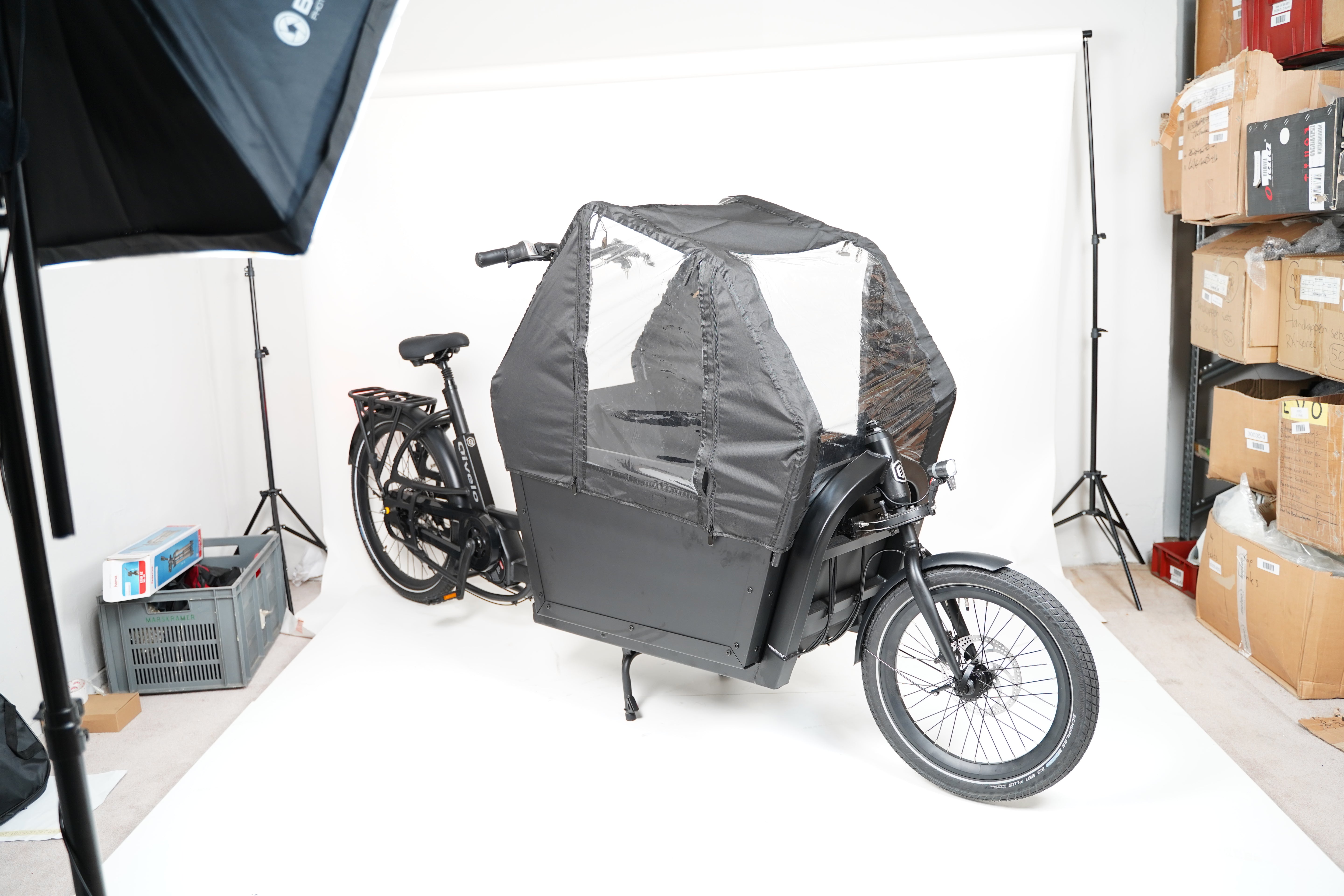 Qivelo - Ananda Twowheel - 614Wh -  Elektrische Bakfiets - Mat Zwart