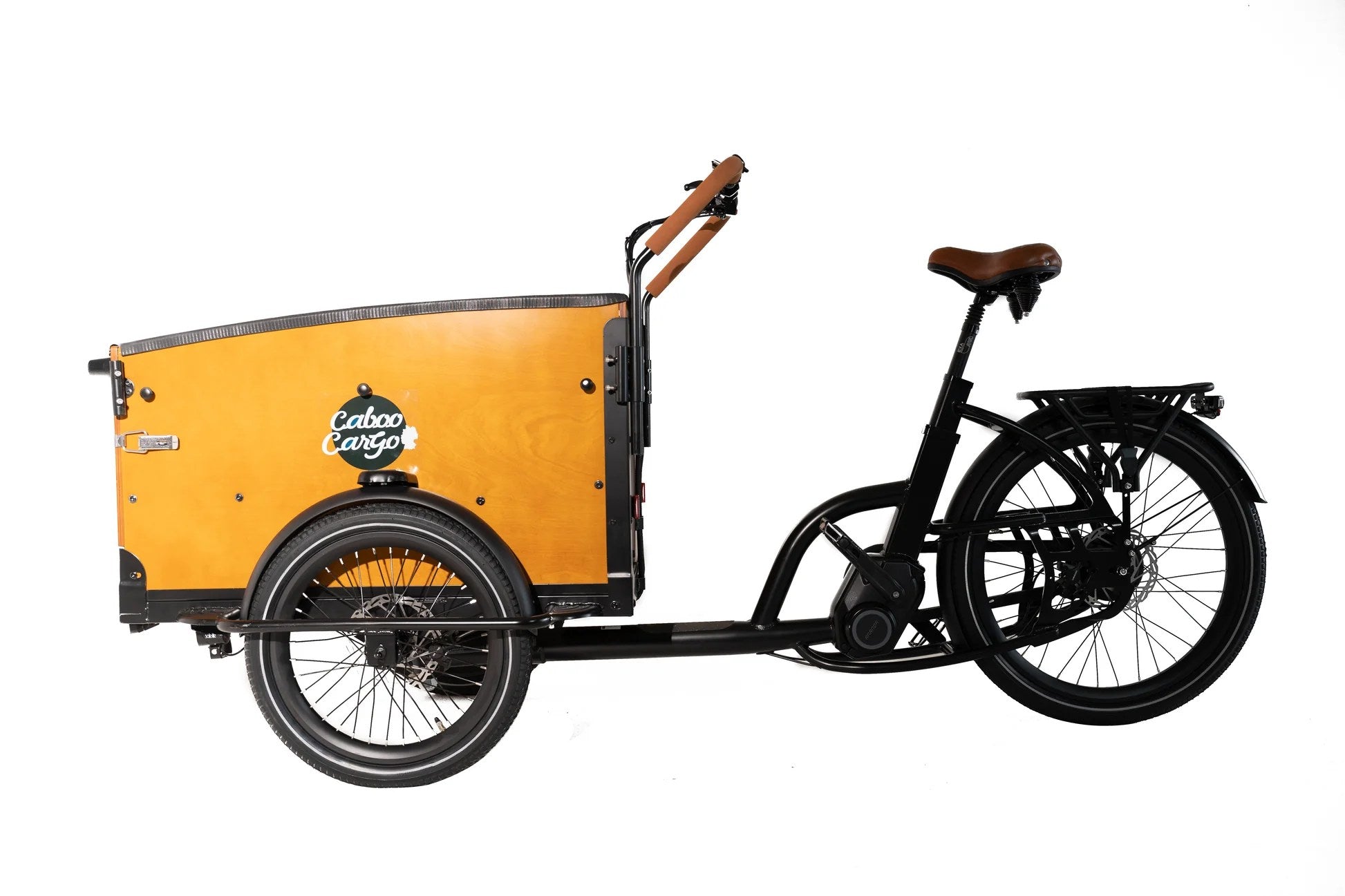 CabooCargoo - Family S - Elektrische Bakfiets - Zwart/Bruin - 250 Wh