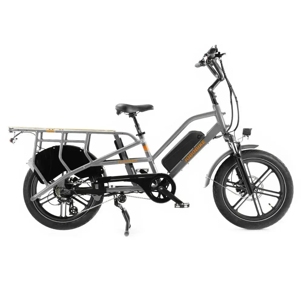 JOBOBIKE - Transer - Longtail - Zilvergrijs - 250Wh