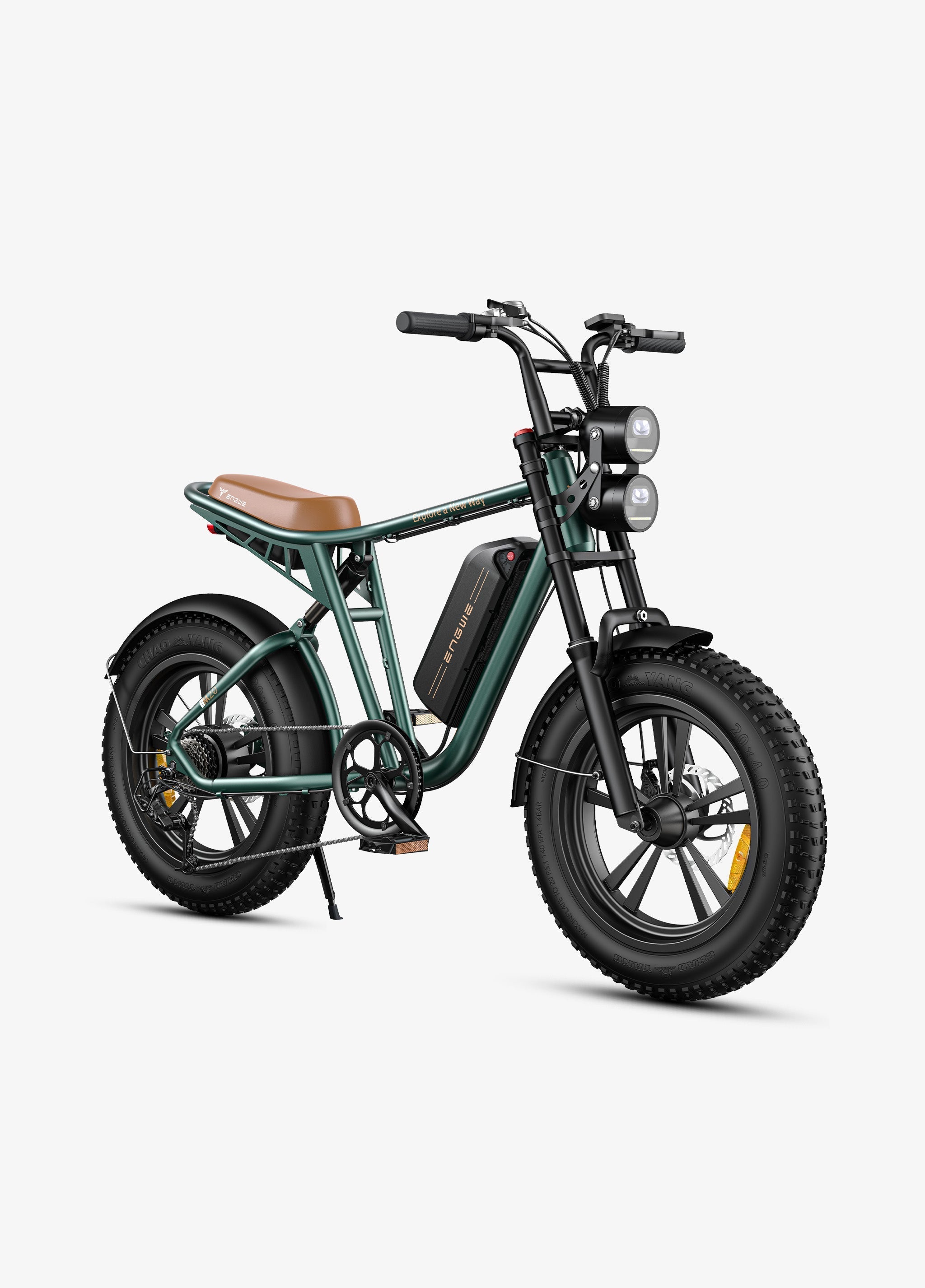 🏍️ ENGWE M20 – Elektrische Fatbike - Zwart - 624Wh Accu - Enkele Accu