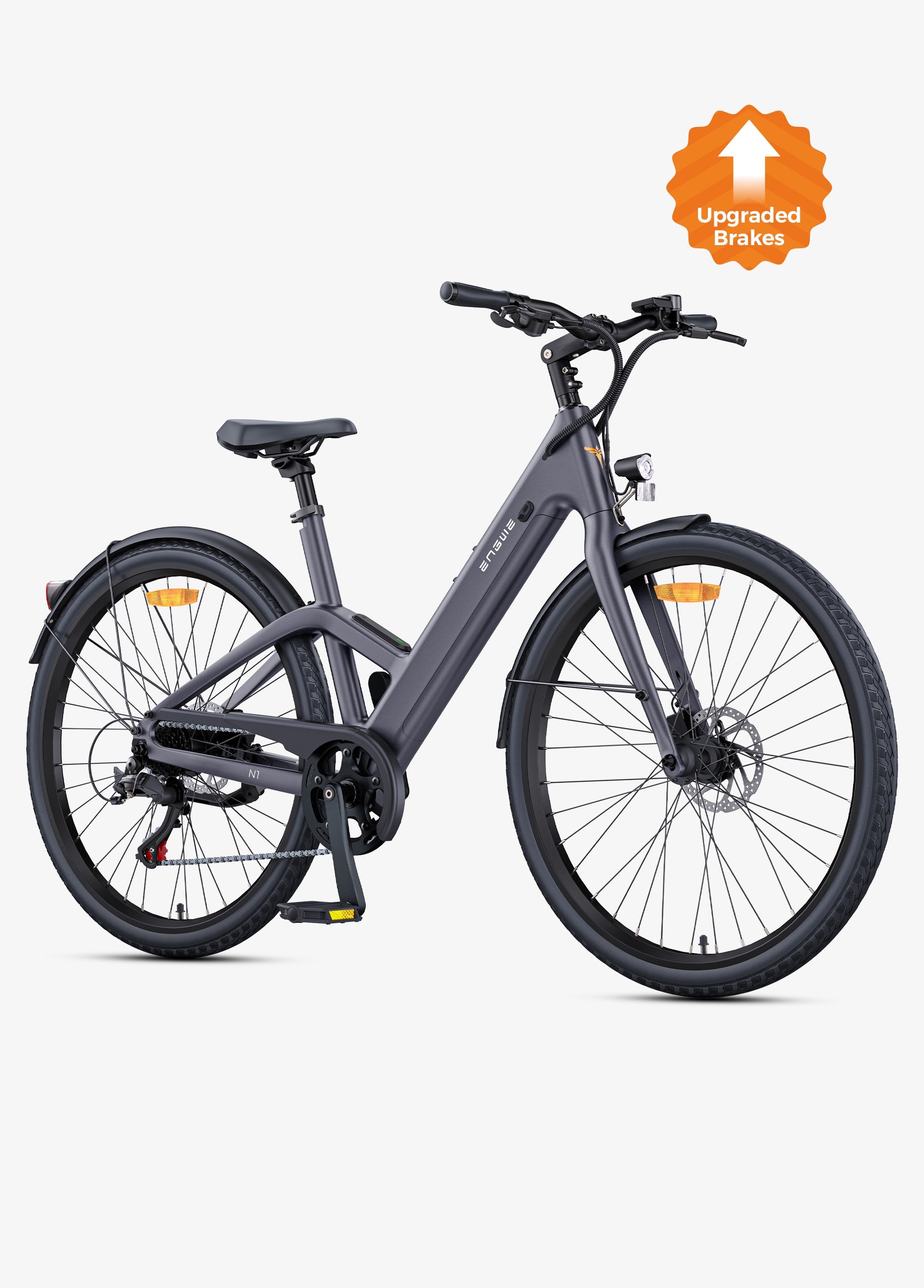 🚲 ENGWE N1 Air - Lage Instap - Ultralichte Carbon Elektrische Stadsfiets met GPS & 100 km Actieradius