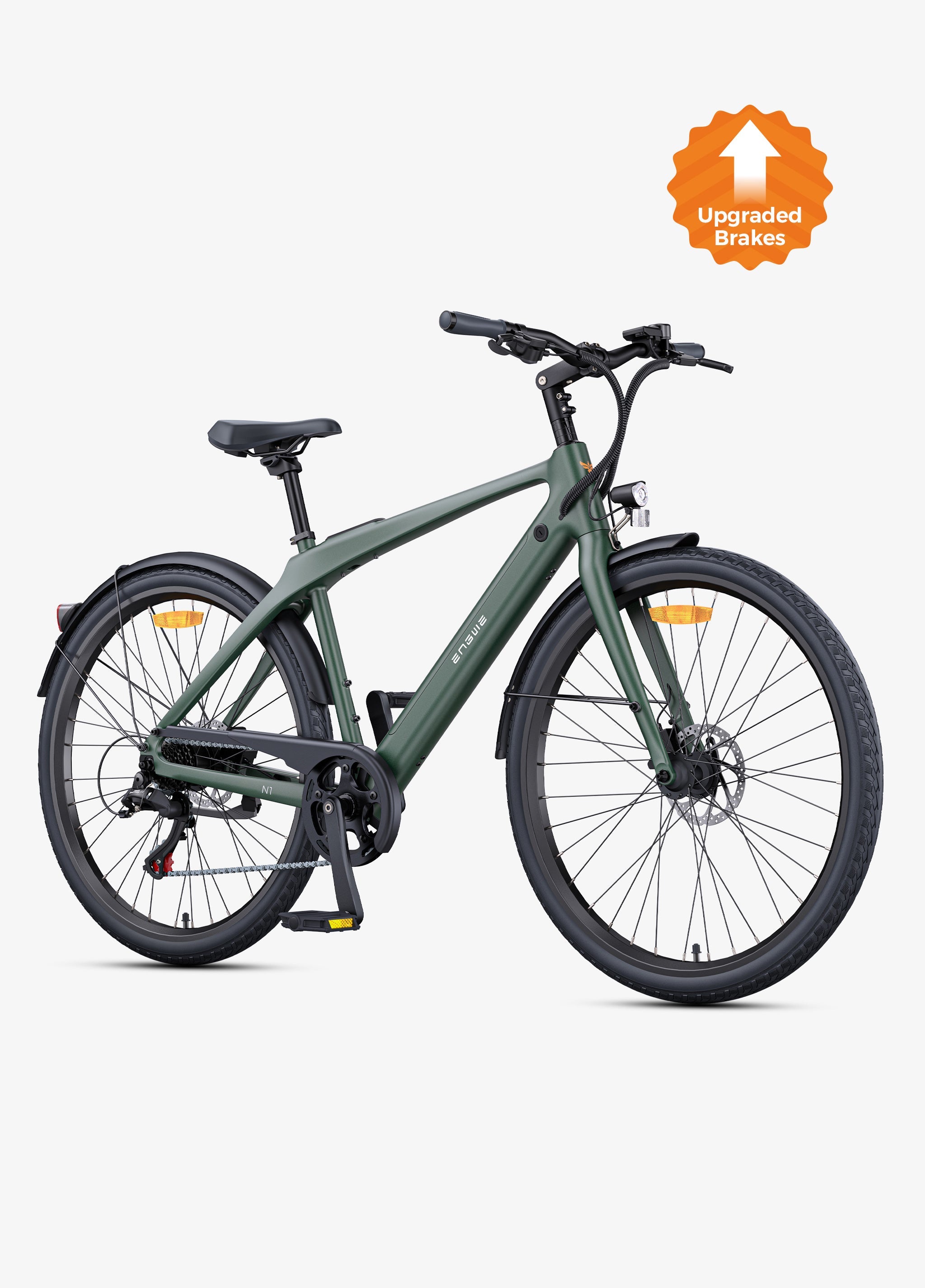 🚲 ENGWE N1 Air - Hoge instap - Ultralichte Carbon Elektrische Stadsfiets met GPS & 100 km Actieradius