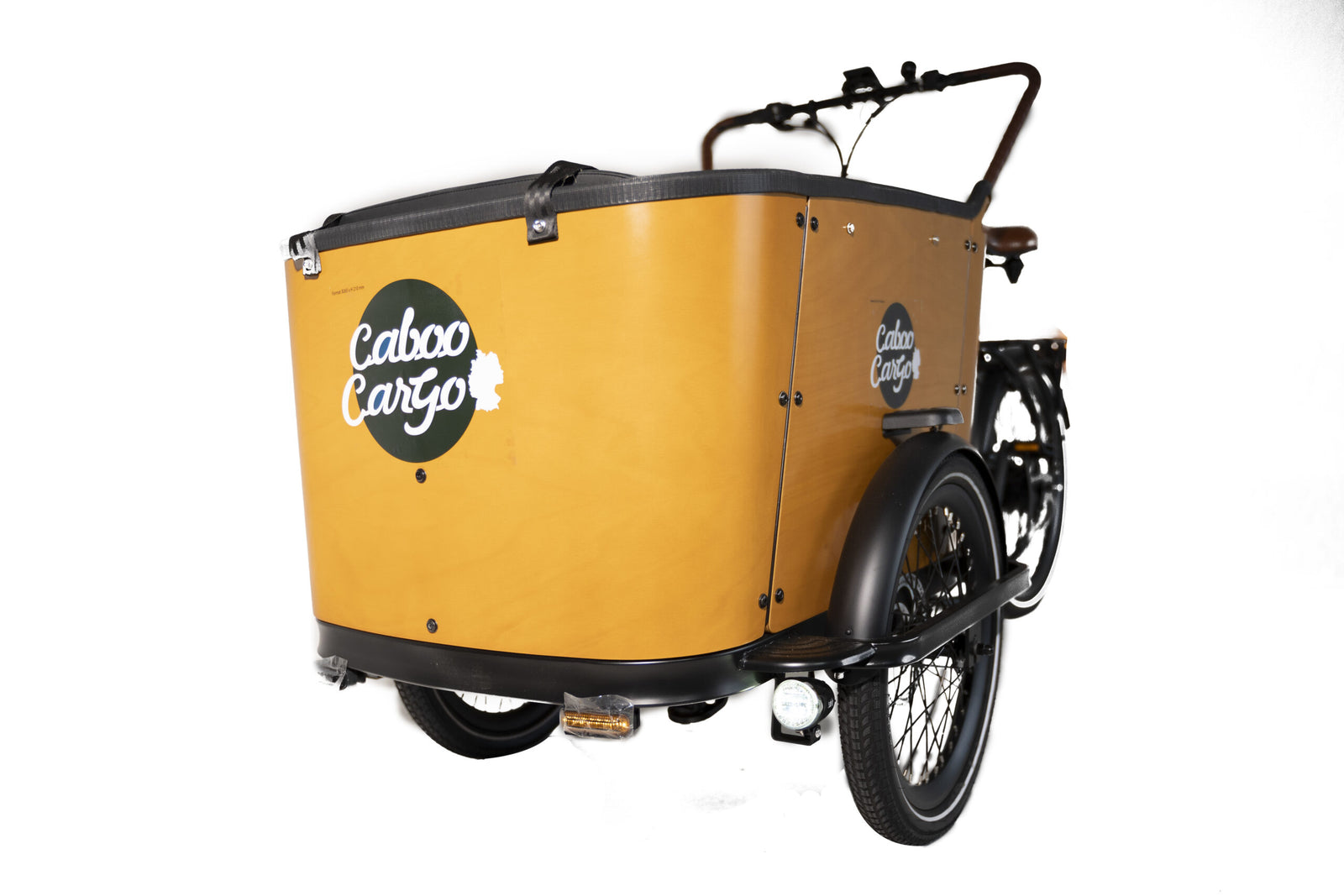 CabooCargoo - Family C - Elektrische Bakfiets - Zwart/Bruin - 250 Wh