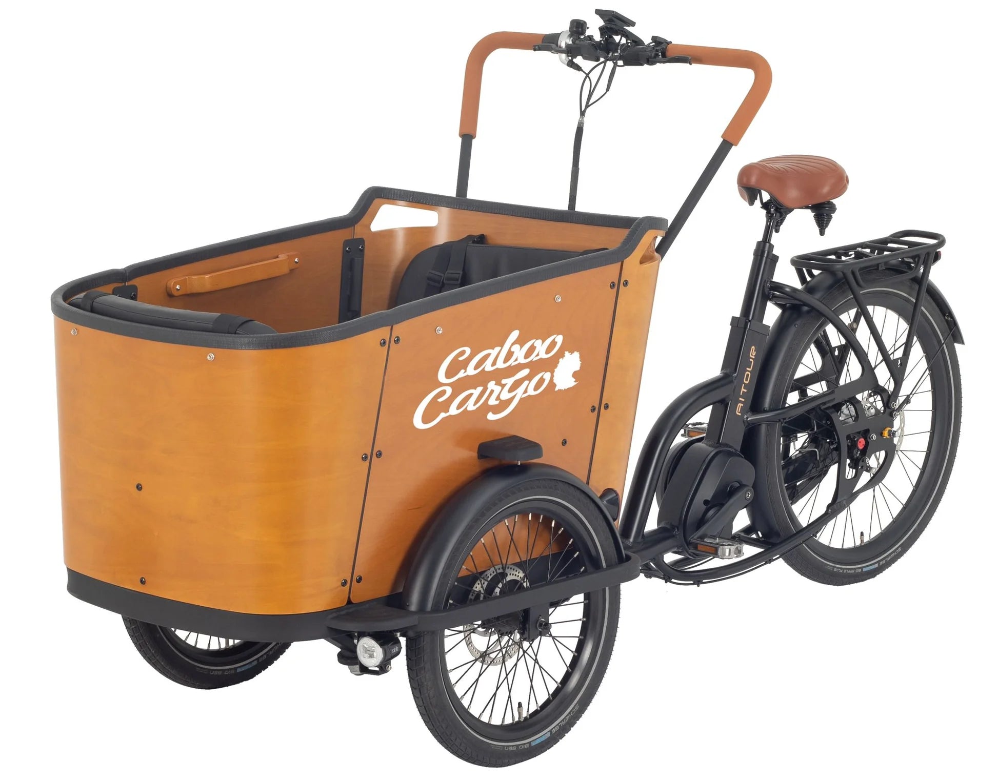 CabooCargoo - Family C - Elektrische Bakfiets - Bruin
