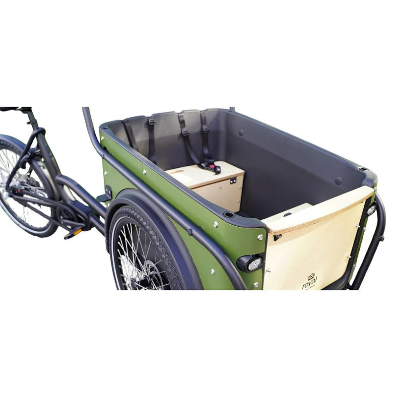 Royal Cargo - 3W Premium - Groen  - Elektrische Bakfiets - 504Wh