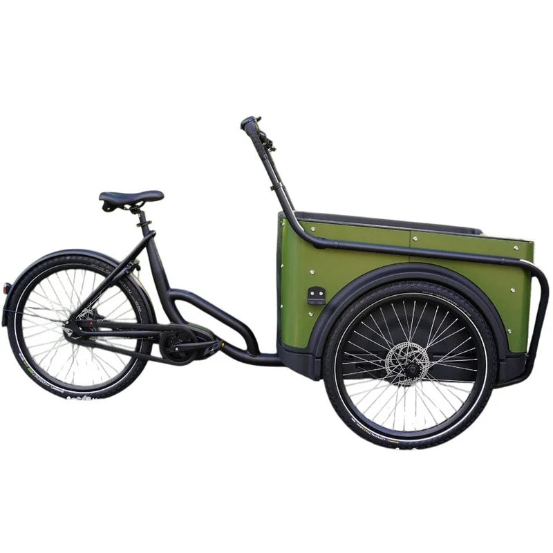Royal Cargo - 3W Premium - Groen  - Elektrische Bakfiets - 504Wh