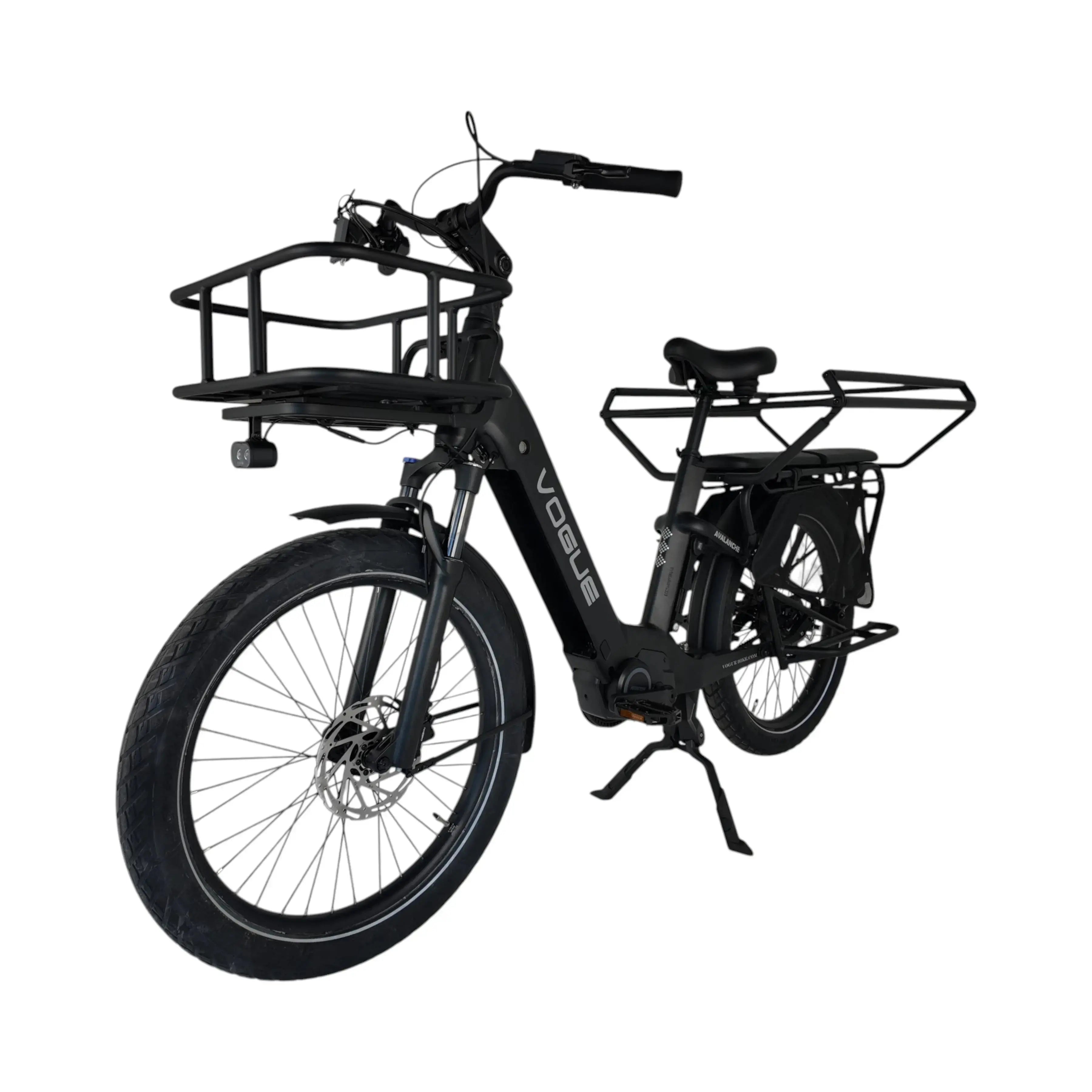 Vogue Avalanche Longtail - Matt Black - 540Wh - Elektrische Longtail
