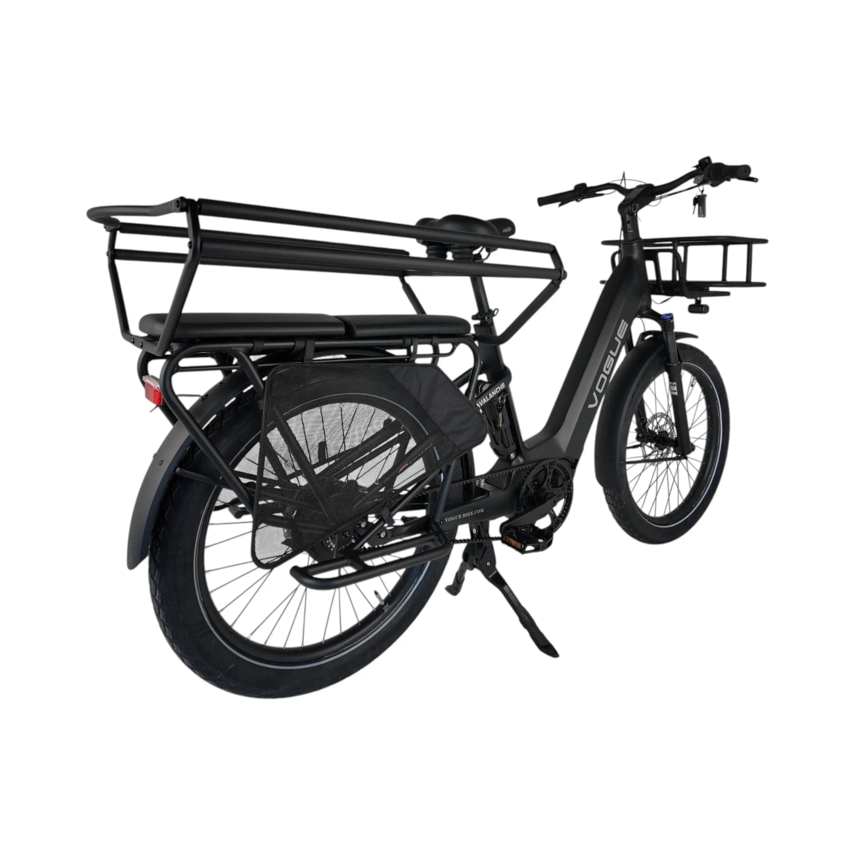 Vogue Avalanche Longtail - Matt Black - 540Wh - Elektrische Longtail
